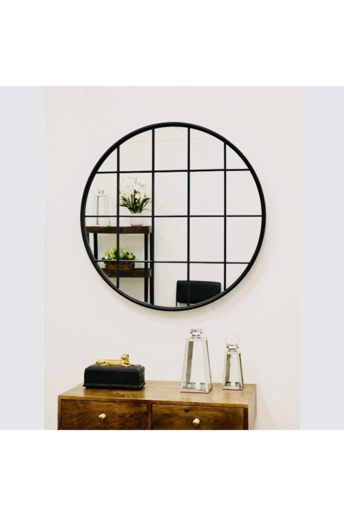Alpdesign Dekoratif Ayna Modern Tasarım 70x70cm