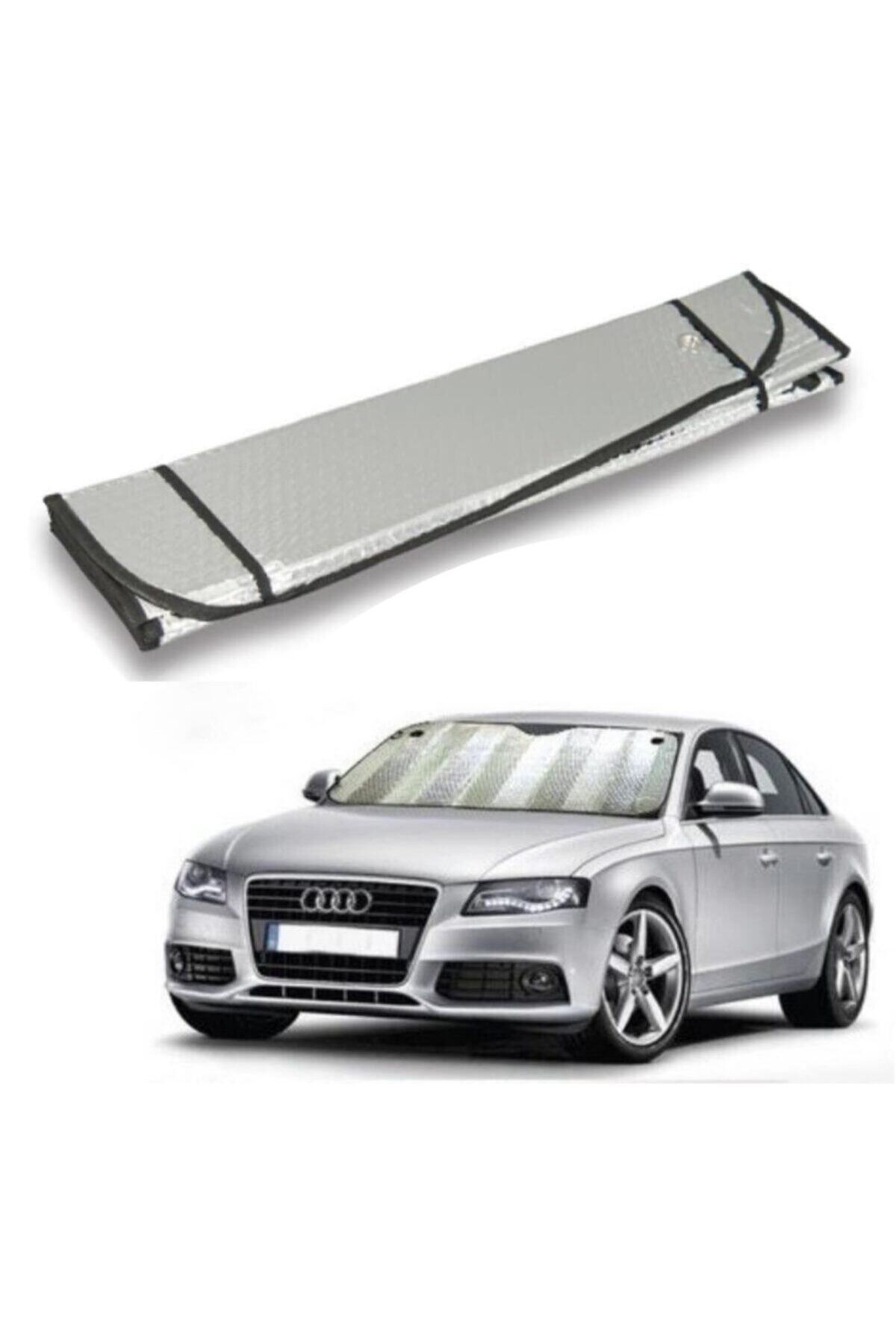 HİMARRY Araba Ön Cam Güneşliği Oto Metalize Alüminyum Katlanabilir Güneşten Koruyucu Perde Güneşlik 130x60cm