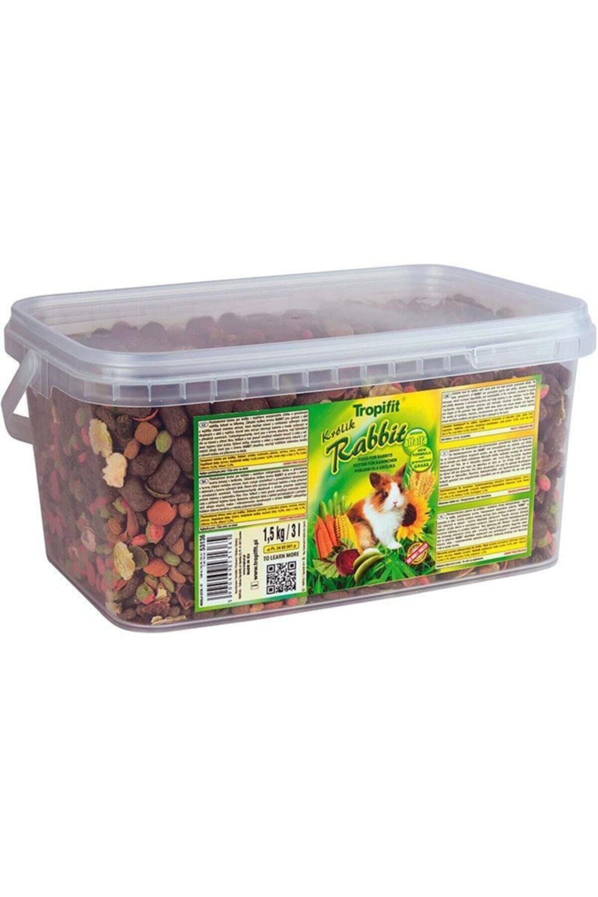 Tropifit Premium Tavşan Yemi 1500 Gram Kova
