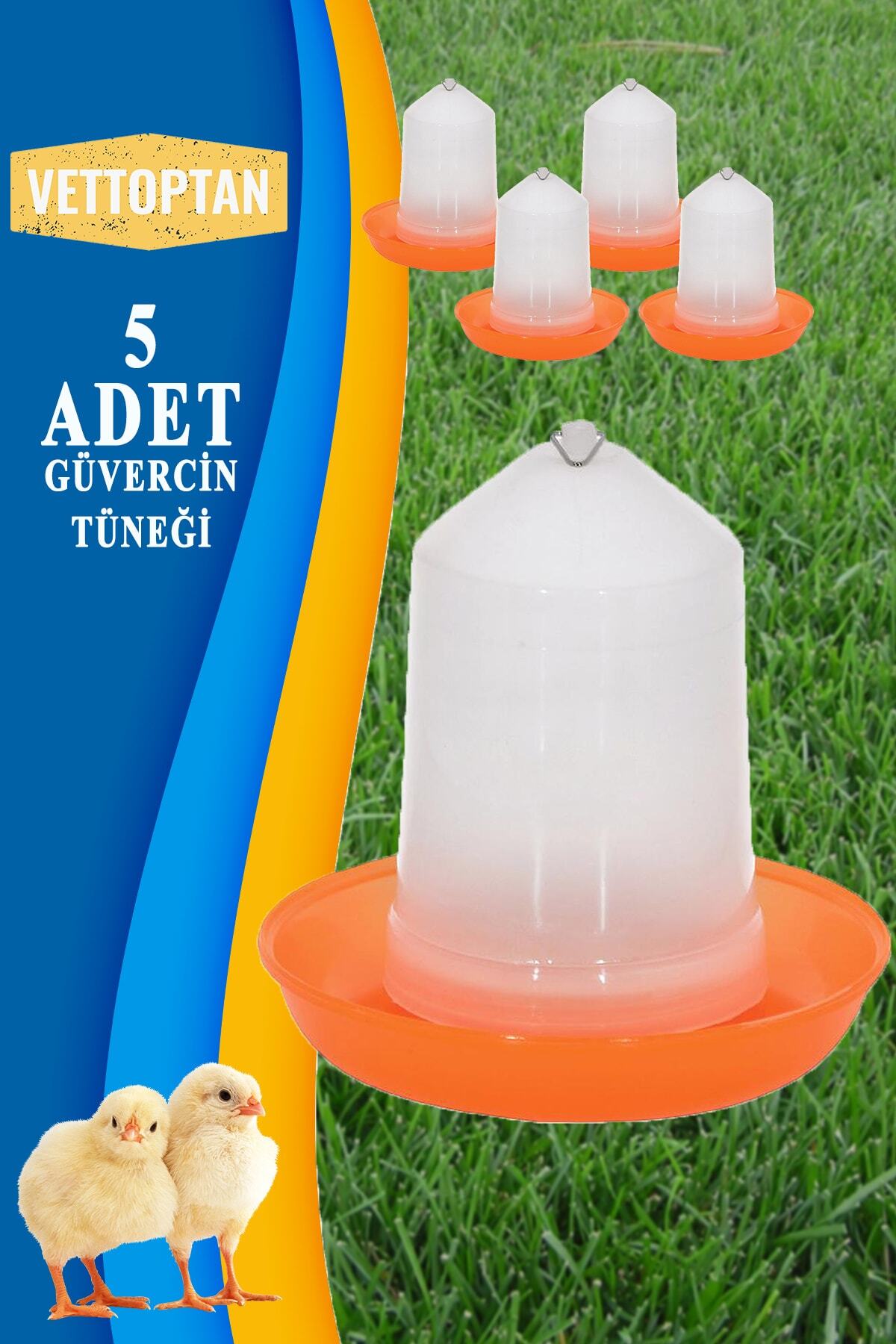 vettoptan 750 Ml Suluk 5 Adet Civciv Başlangıç Suluğu Güvercin Bıldırcın Keklik Tavuk Horoz Süs Tavuğu Muhabbe
