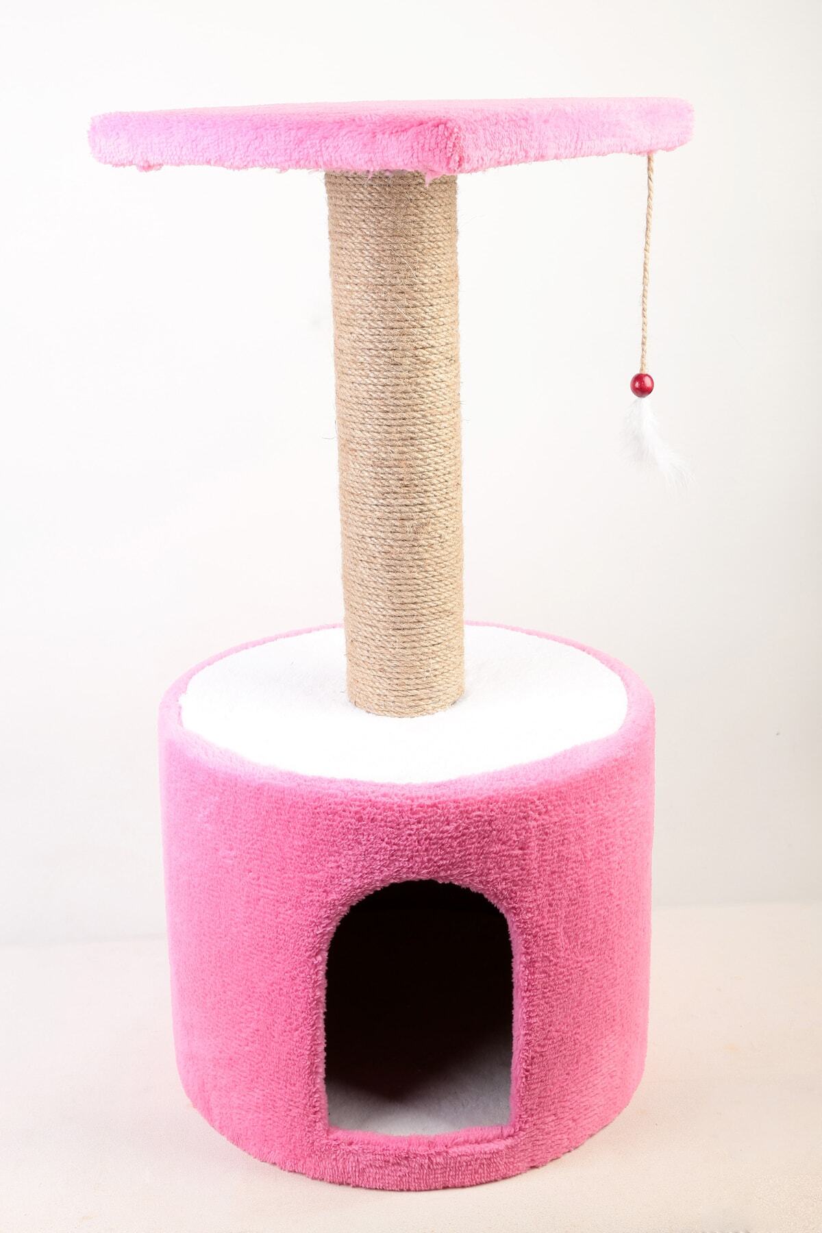 cathauses Kedi Tırmalama Evi, Silindir Model, Pembe