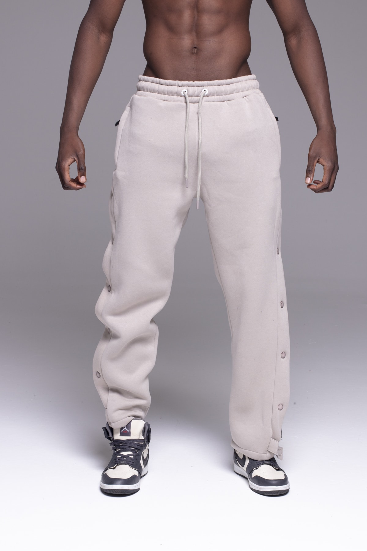 Catch Bol Kalıp Çıtçıtlı Eşofman Altı K-359 Taş