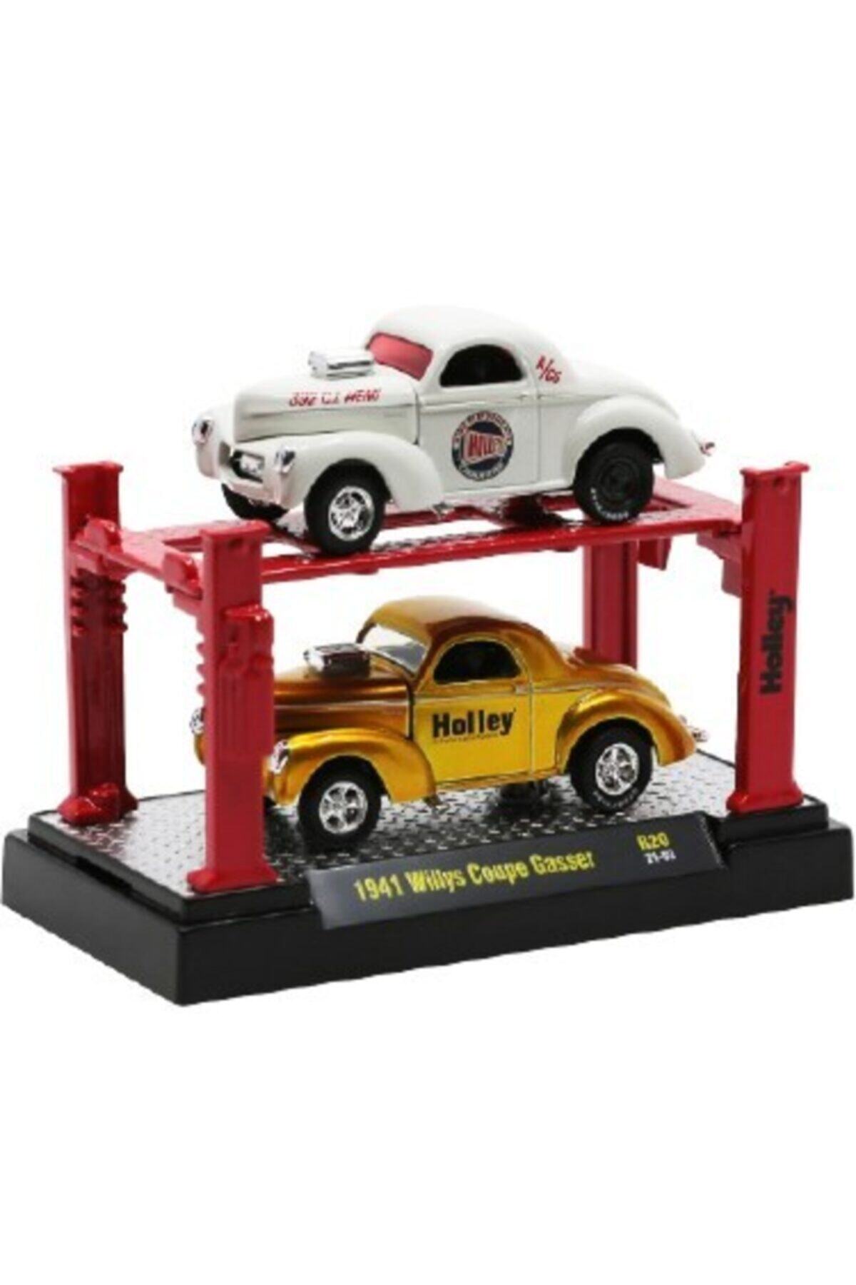 M2 Machines 1941 Willys Coupe Gasser Holley 2li Set