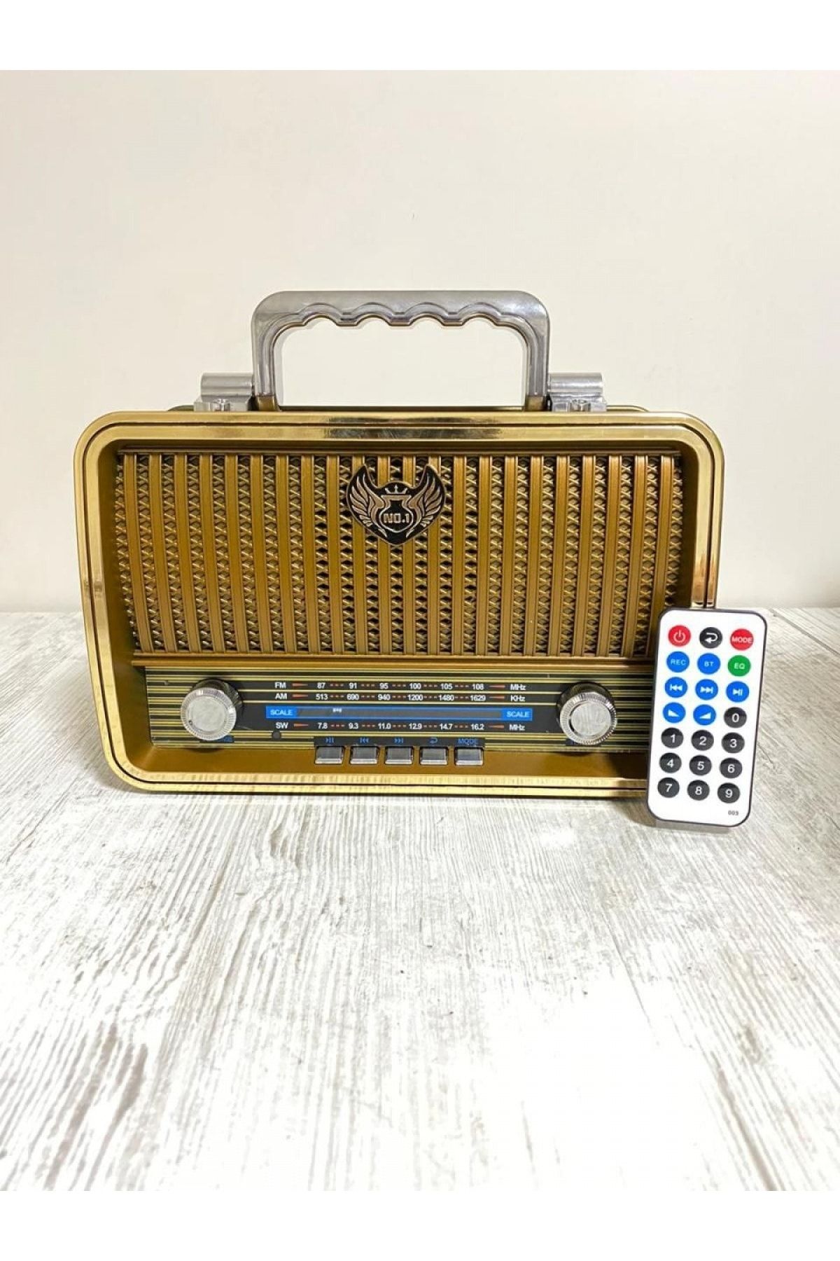 NO.8 HOUSE Everton Rt-859bt Usb/sd/fm/bluetooth Destekli Kumandalı Nostaljik Radyo