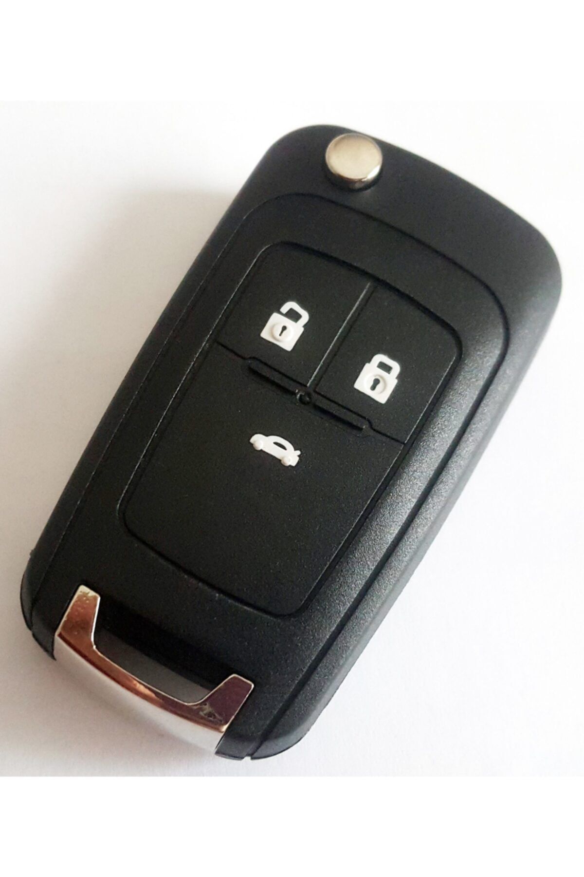 Skilit Opel Insignia Astra J Sustalı Anahtar Kabı Kumanda Kabı 3 Buton Vidalı Logolu