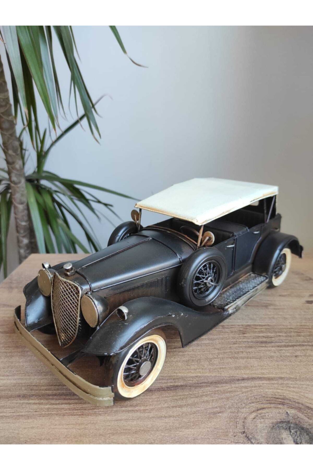 Evedair Dekoratif Nostaljik Metal 1934 Lincoln Araba Atatürk Arabası 30cm