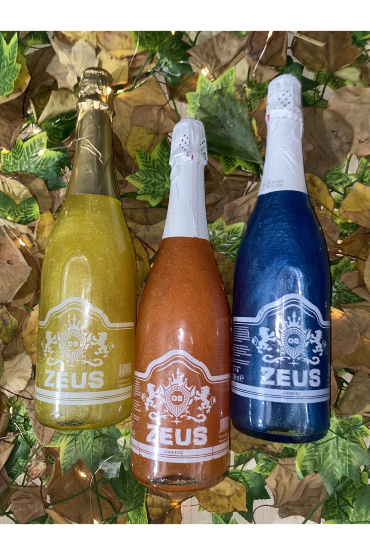 zeus meşrubat Simli Alkolsüz Meşrubat Muz Mango Ve Yabanmersini Aromalı (3 Adet )