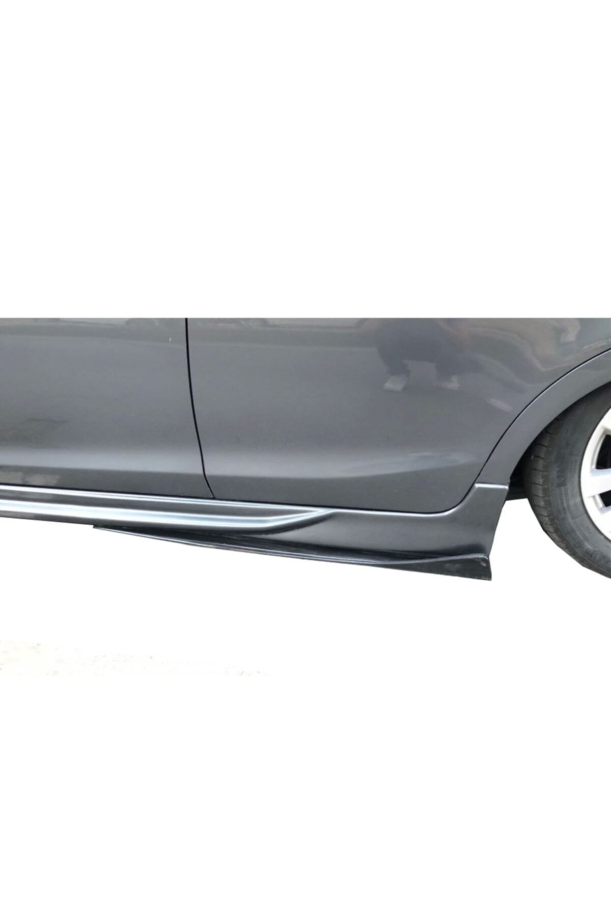 MKG Audi A3 1996-2003 Kulaklı Yan Marşpiyel Altı Lip Kısa 86 cm Piona Black Uyumlu