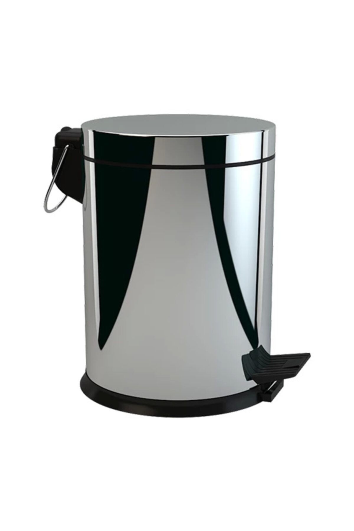 Defne Banyo Çöp Kovası Krom 5 Litre Pedallı