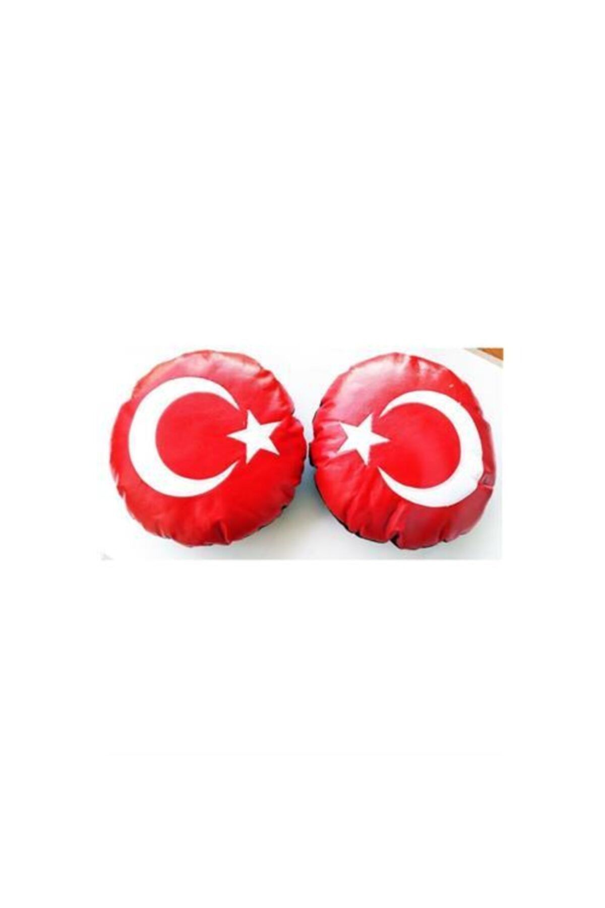 ModaCar Türk Bayrağı Deri Boyun Yastığı 2 Adet