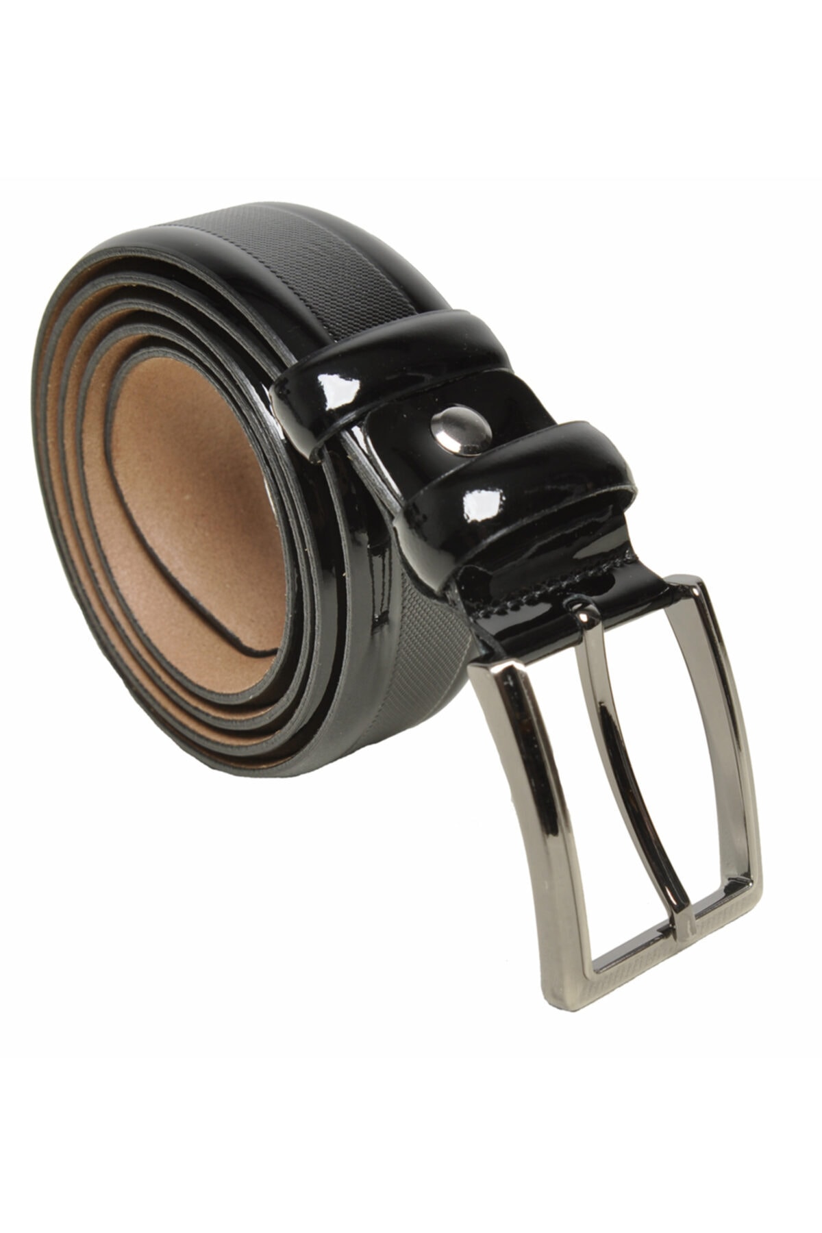 deribond Hakiki Deri Erkek Rugan Klasik Kumaş Pantolon Kemeri