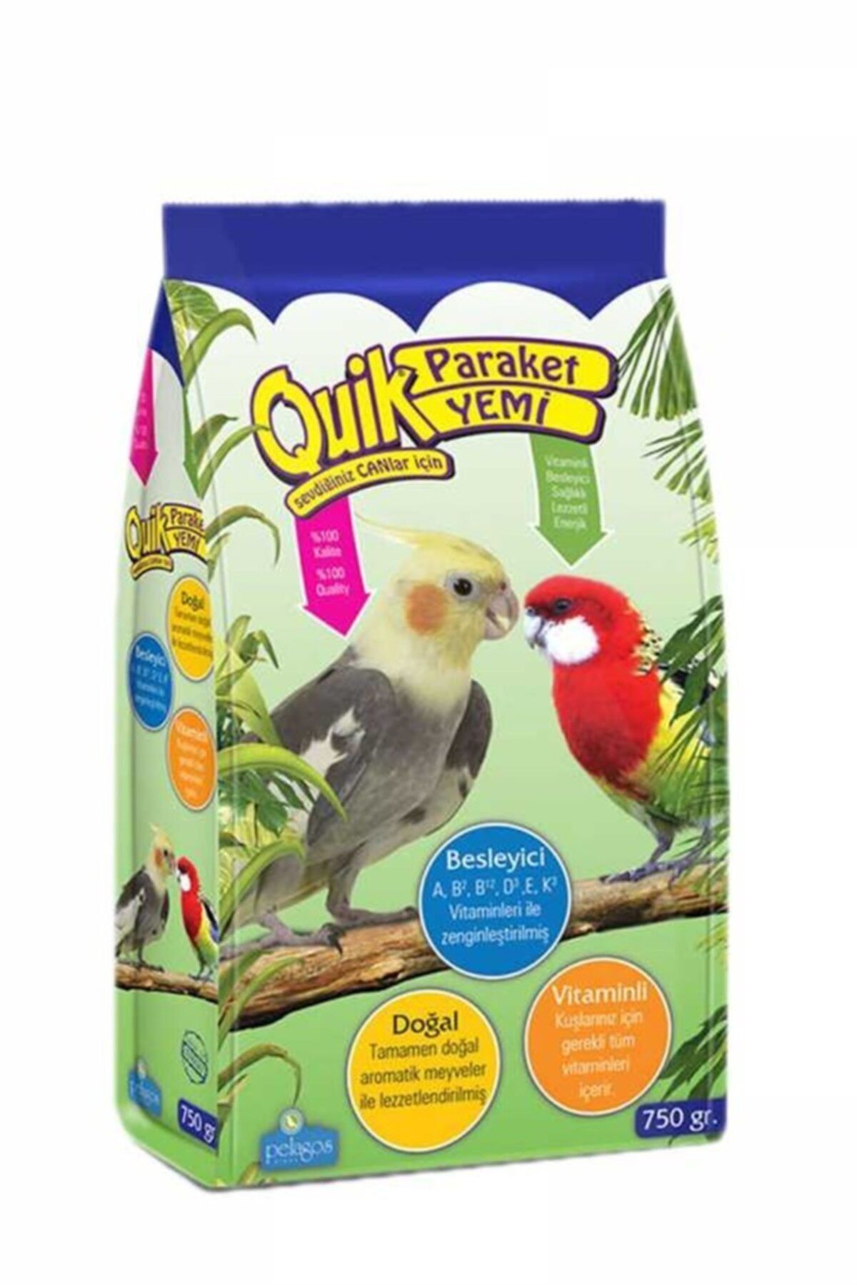 Quik Paraket Yemi 750 gr