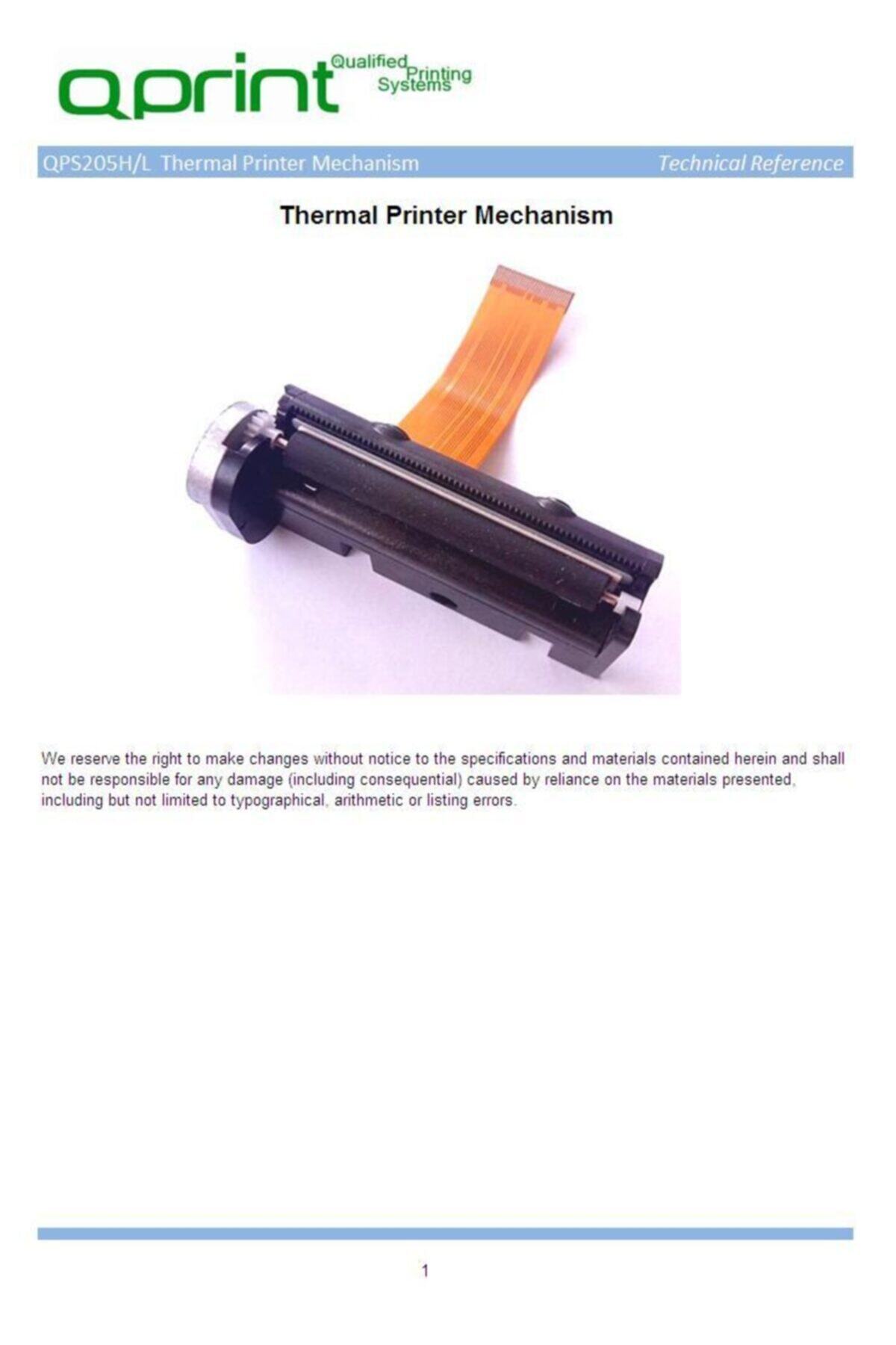 QPRiNT 2 Inç Thermal Printer Mekanizma 58mm Qps205