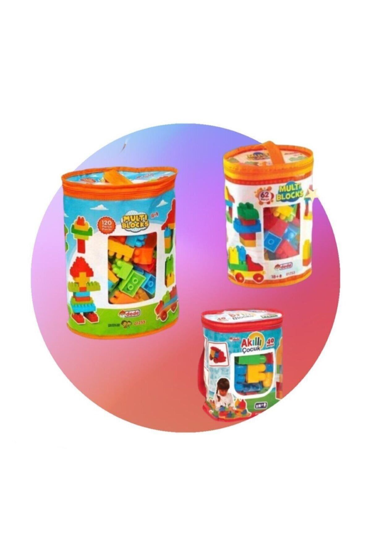 Dede Oyuncak Multi Bloklar 120 Parça + Multi Bloklar 62 Parça + Multi Bloklar 40 Parça3 Ürün 1 Arada