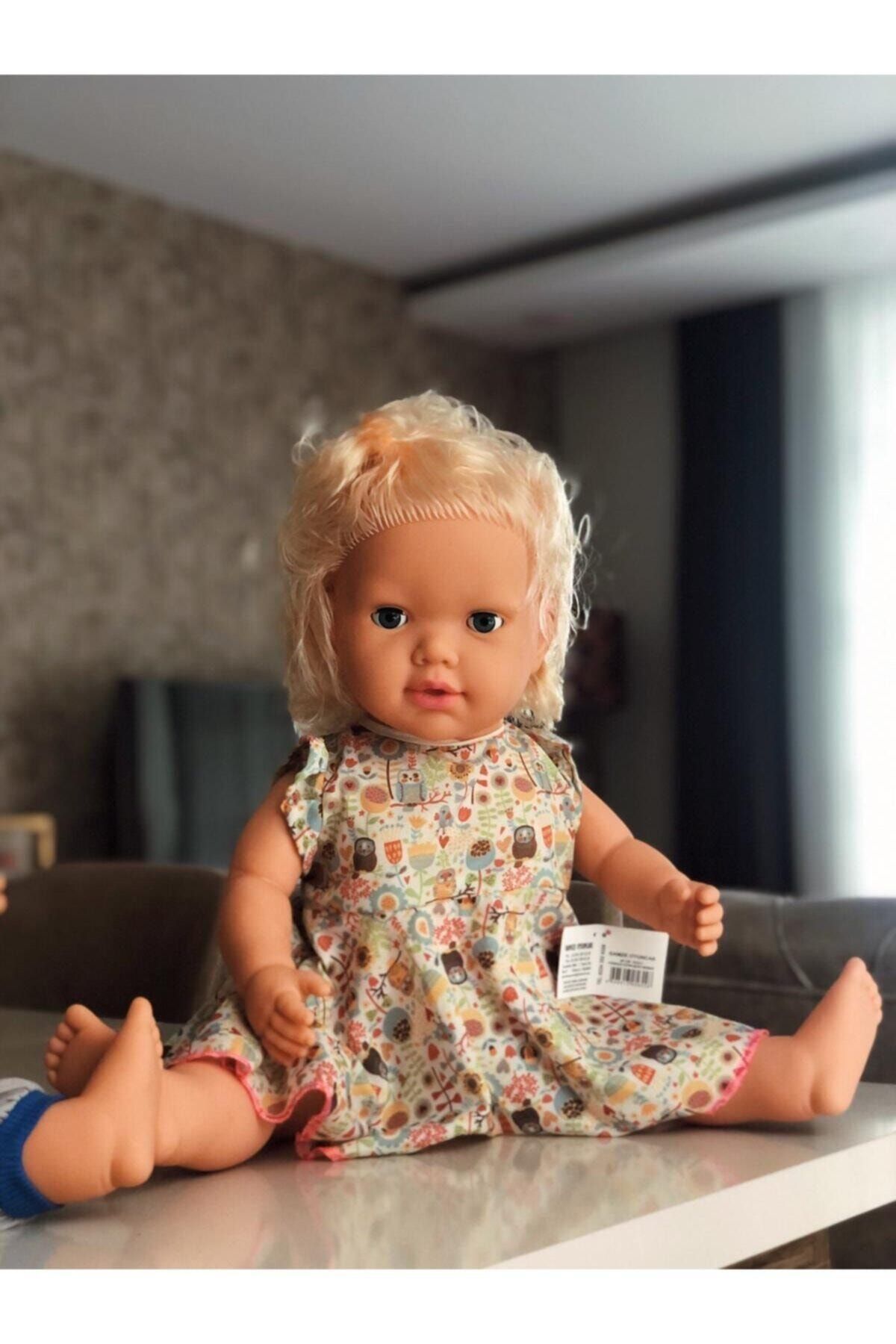 Gamze Oyuncak Türkçe Konuşan Sarışın Kız Et Bebek 60 Cm