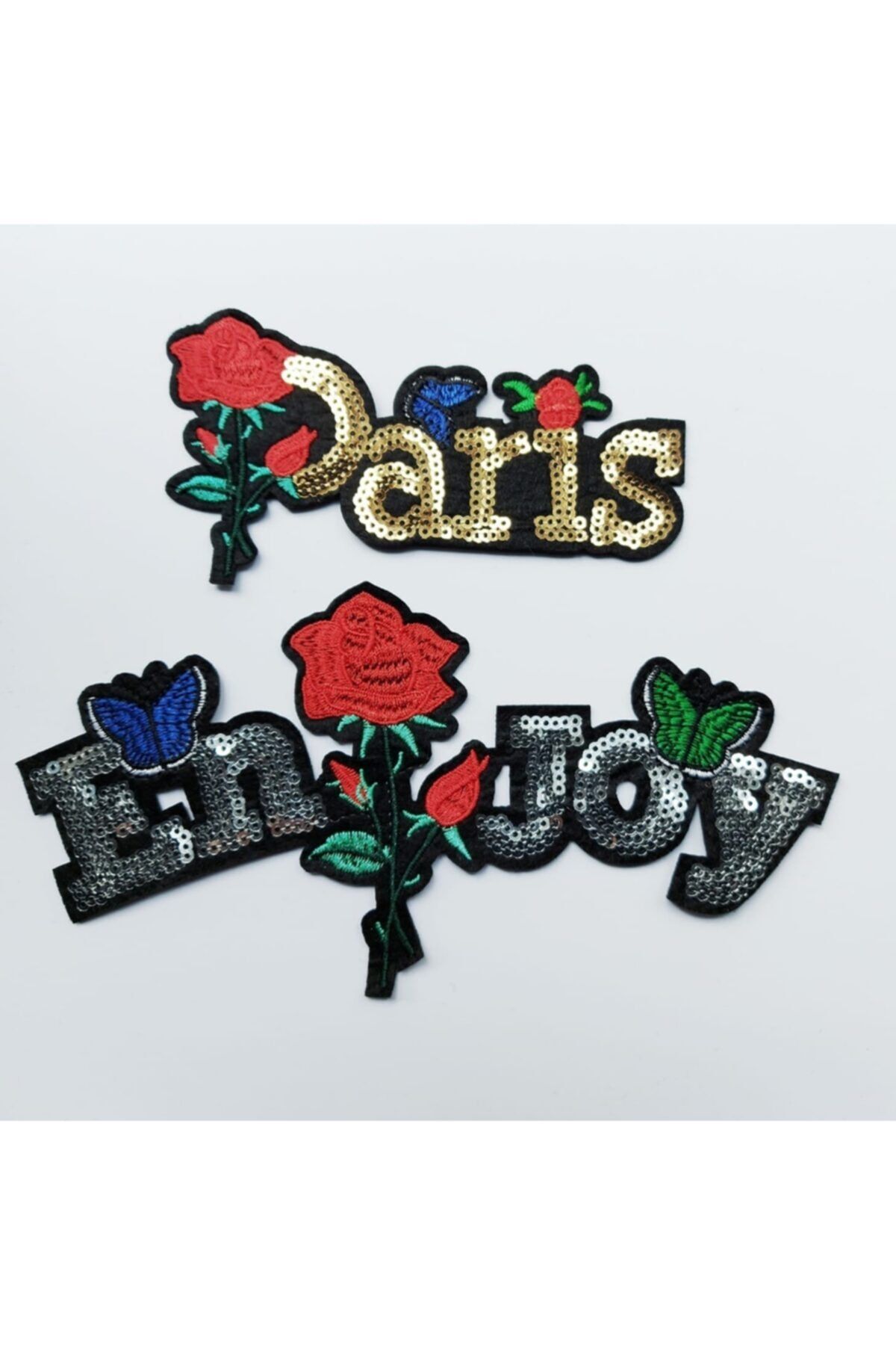 Sheen Dmr Ütü Ile Yapışan Eğlenceli Enjoy Paris Arma Yama Patch ( Ikili Set)