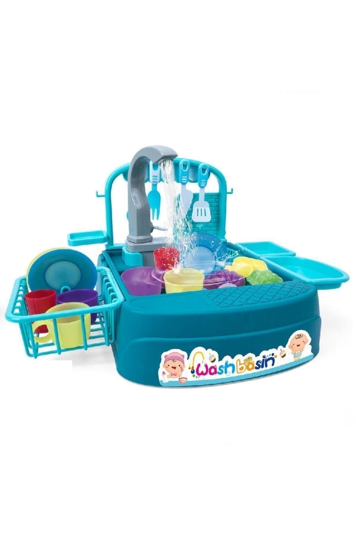 GALTOYS Oyuncak Bulaşık Yıkama Seti Modern Çeşmeli Lavabo Oyun Seti