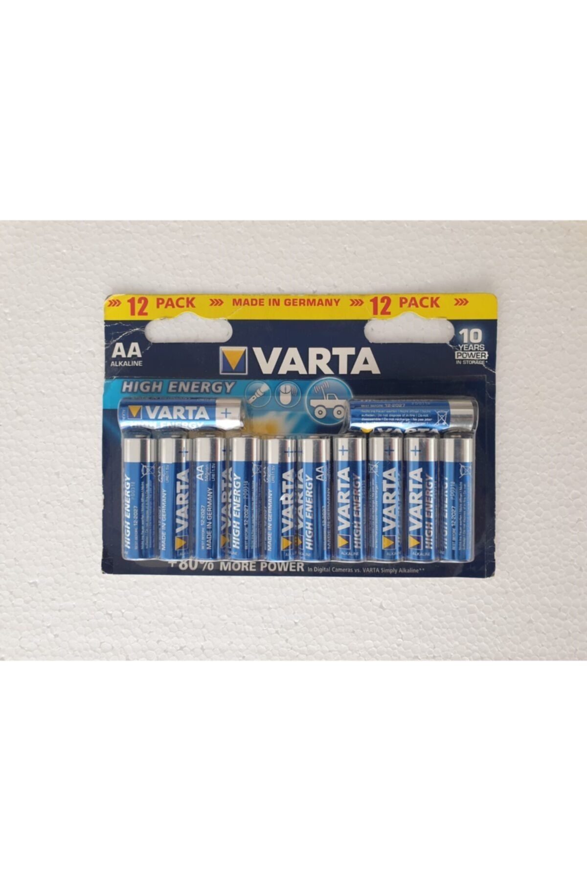 Varta Hıgh Energy Aa Kalın Kalem Pil Alkalin 12 li Pkt
