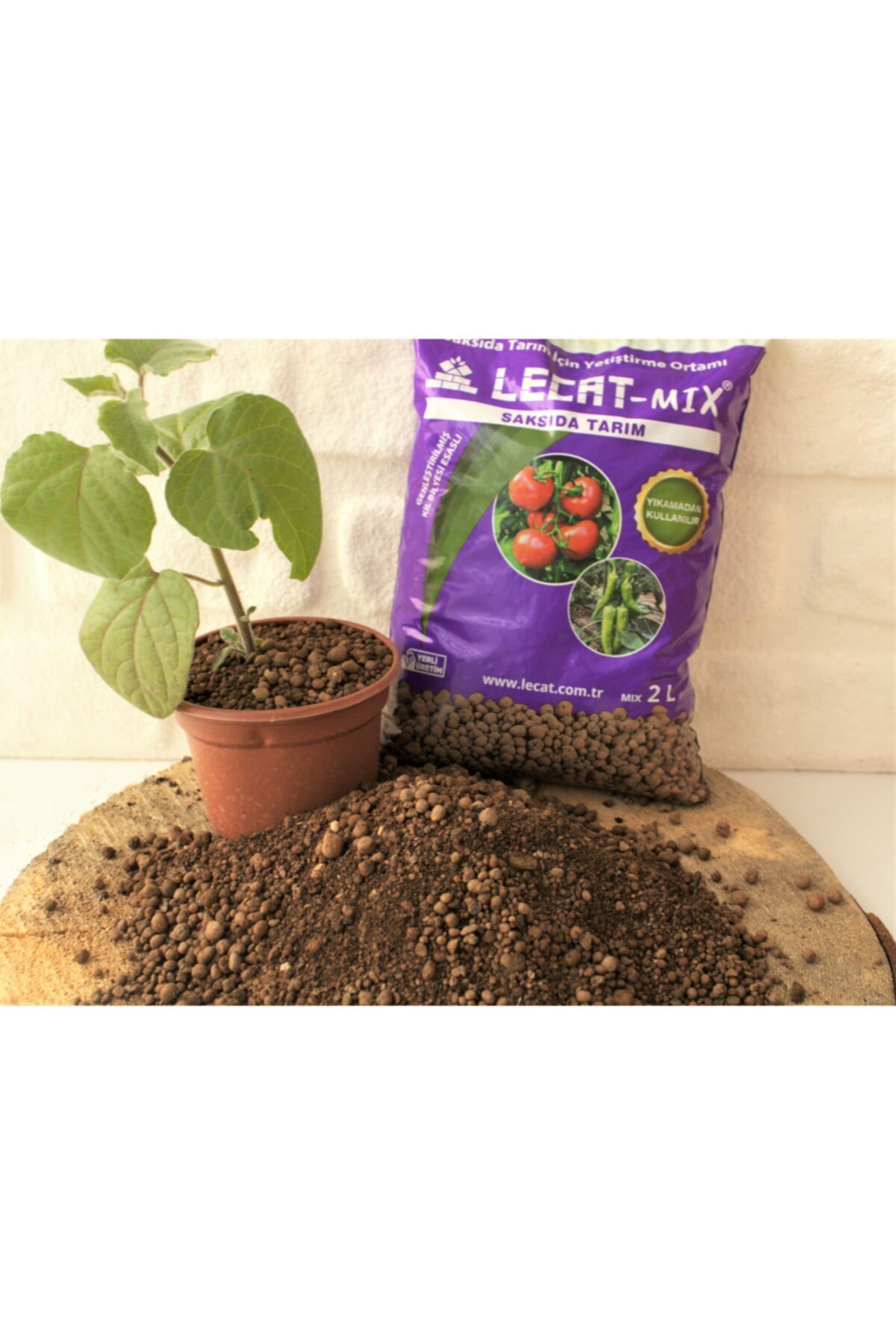 Ekodoğa Kil Bilyesi 2 Lt (0-3 Mm) 1 Adet Saksıda Tarım Için Sebze Kil Bilyesi Hidroponik Toprak Lecat