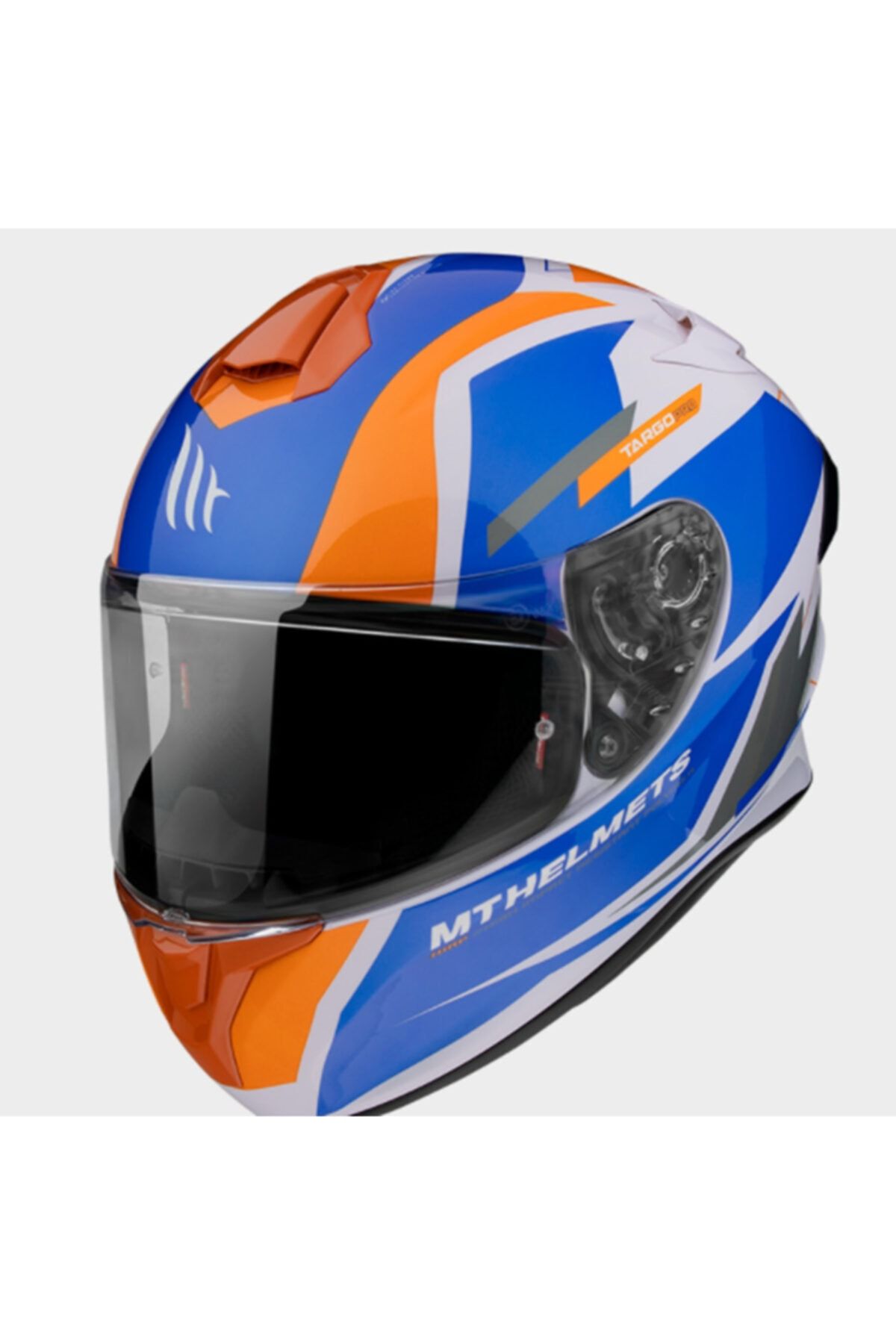 MT Kask Targo Pro Sound D4 Gloss Orange Şefaf Vizörlü