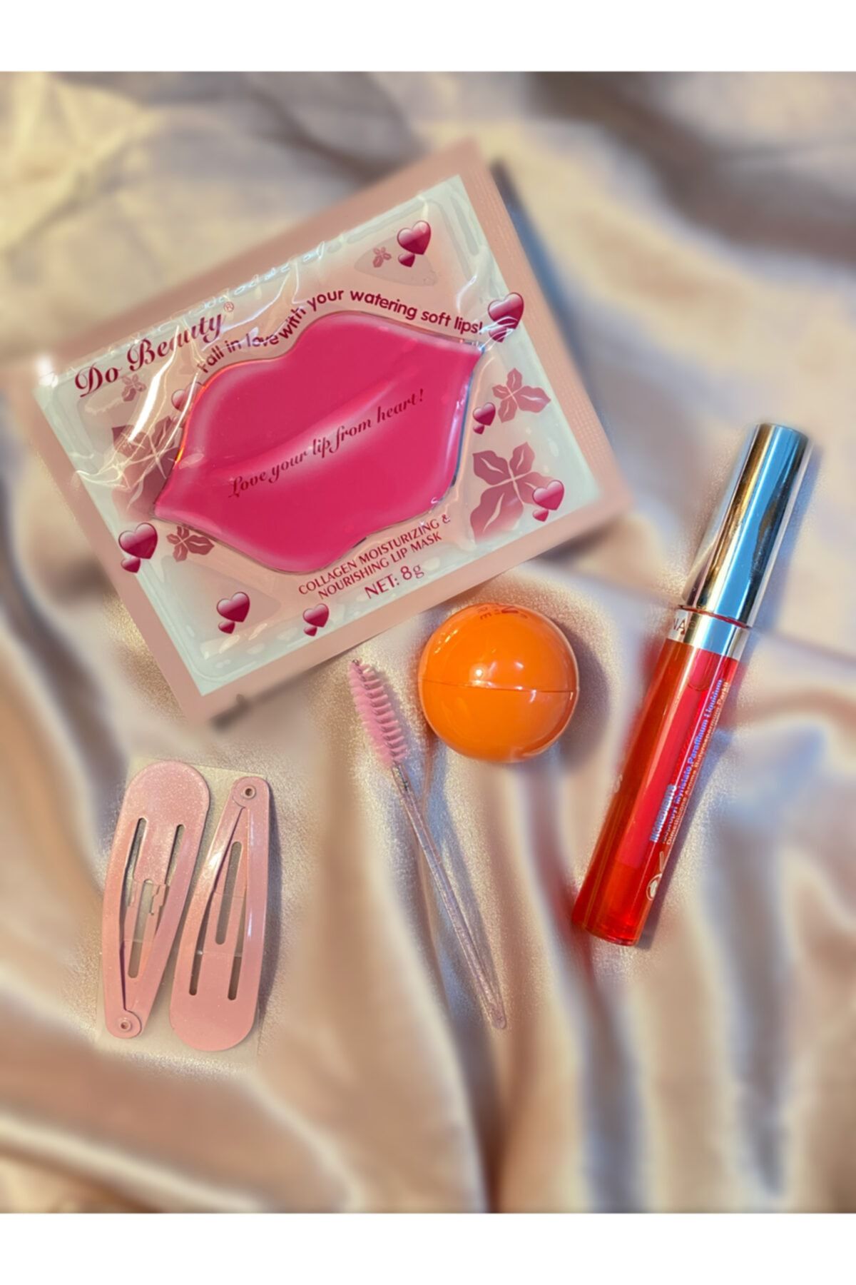 buenas store Lip Gloss & Dudak Maskesi Set - Dudak Parlatıcı