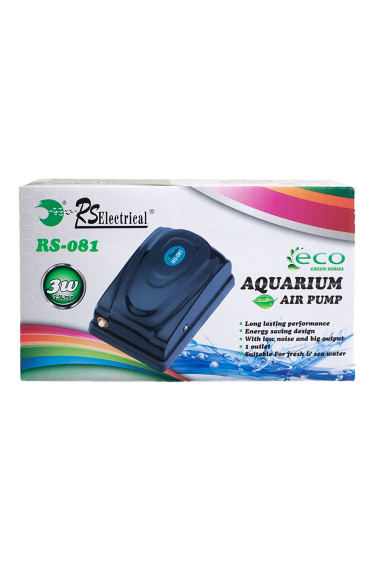 Rs Electrical Rs-081 Akvaryum Hava Motoru 2,5l/min. - 3w Tek Çıkış