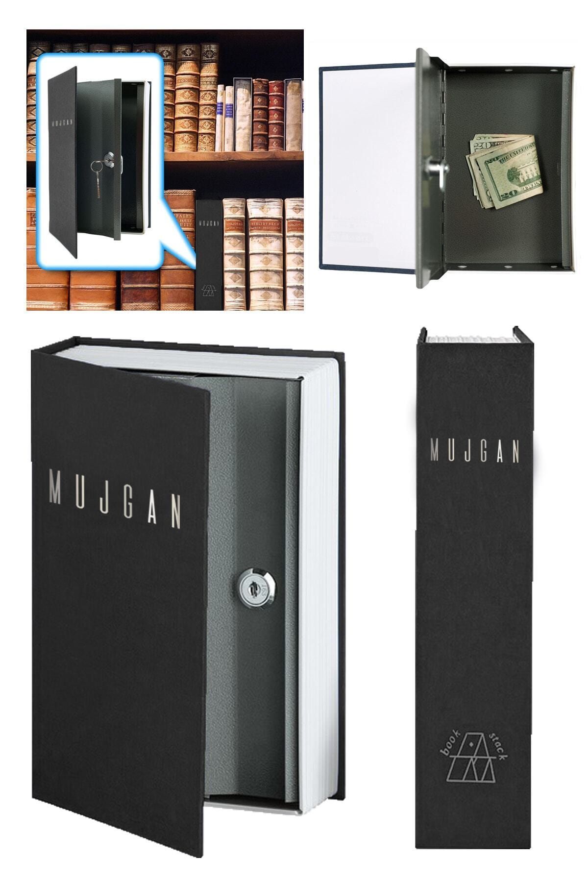 MUJGAN Lacivert Kitap Görünümlü Gizli Kasa