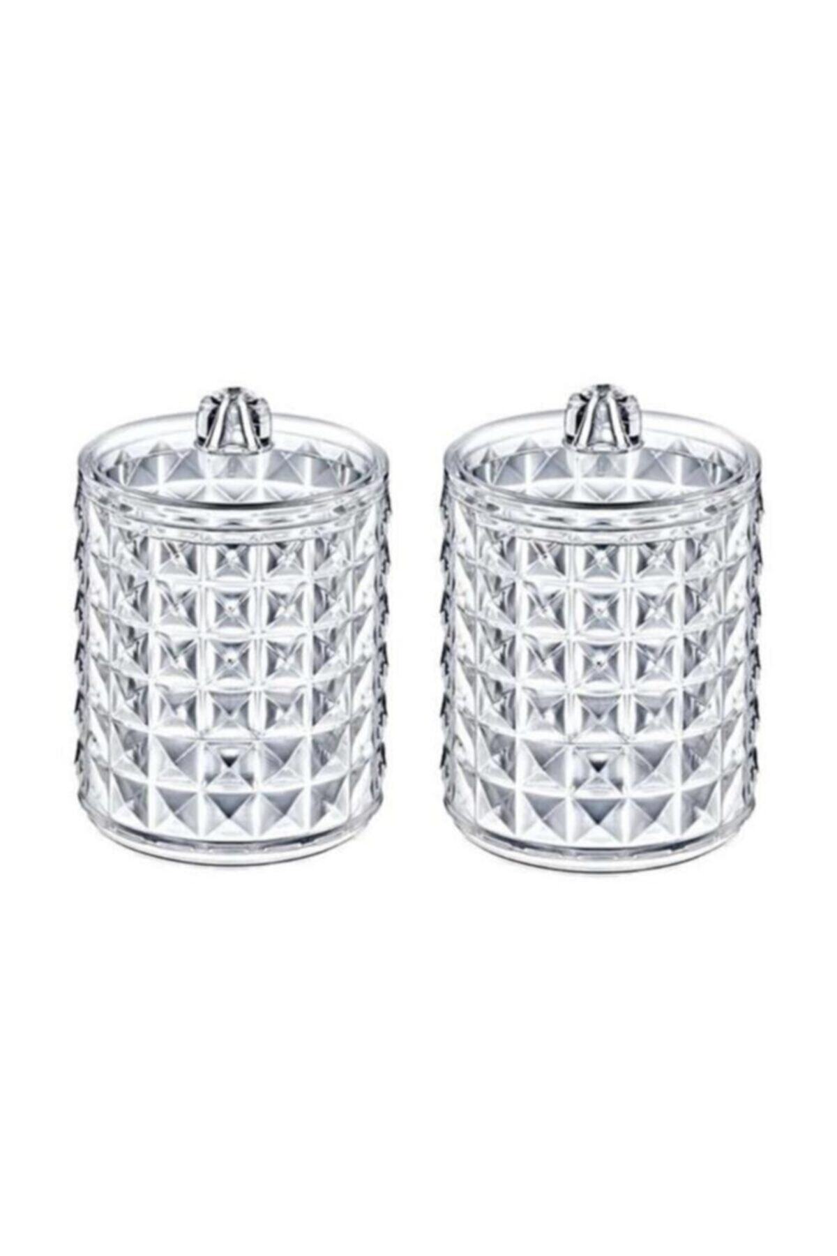 MUJGAN Box Up Diamond 2'li Silindir Pamuk Organizer Ft-27