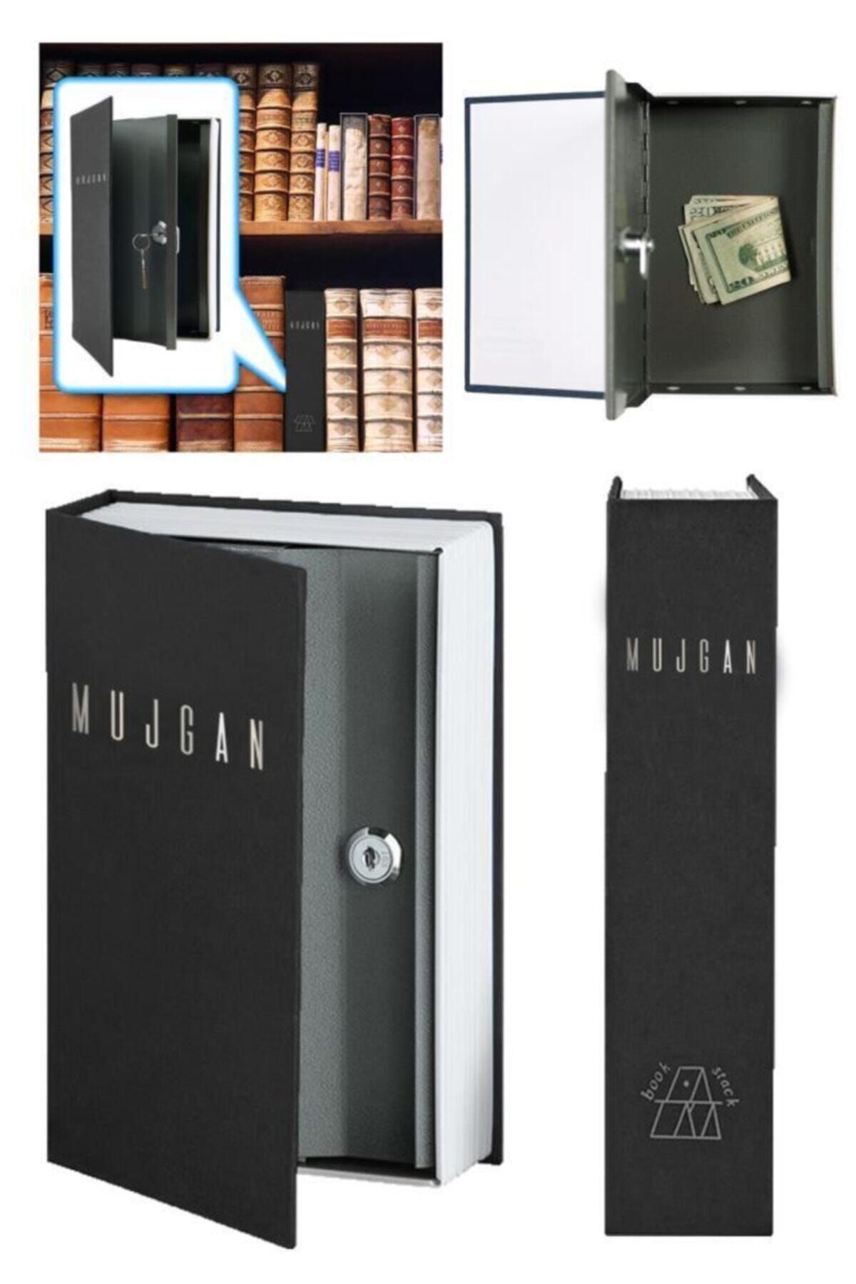 MUJGAN Kitap Görünümlü Gizli Kasa Siyah