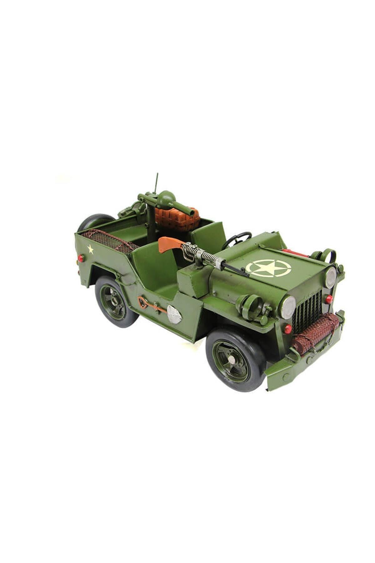 T.Concept Dekoratif Vintage Metal Askeri Jeep