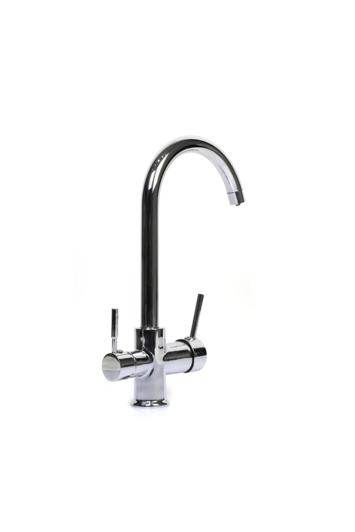 AQUA BELLA Su Arıtma Cihazı Musluk 3 Yollu Arıtmalı Evye Musluk