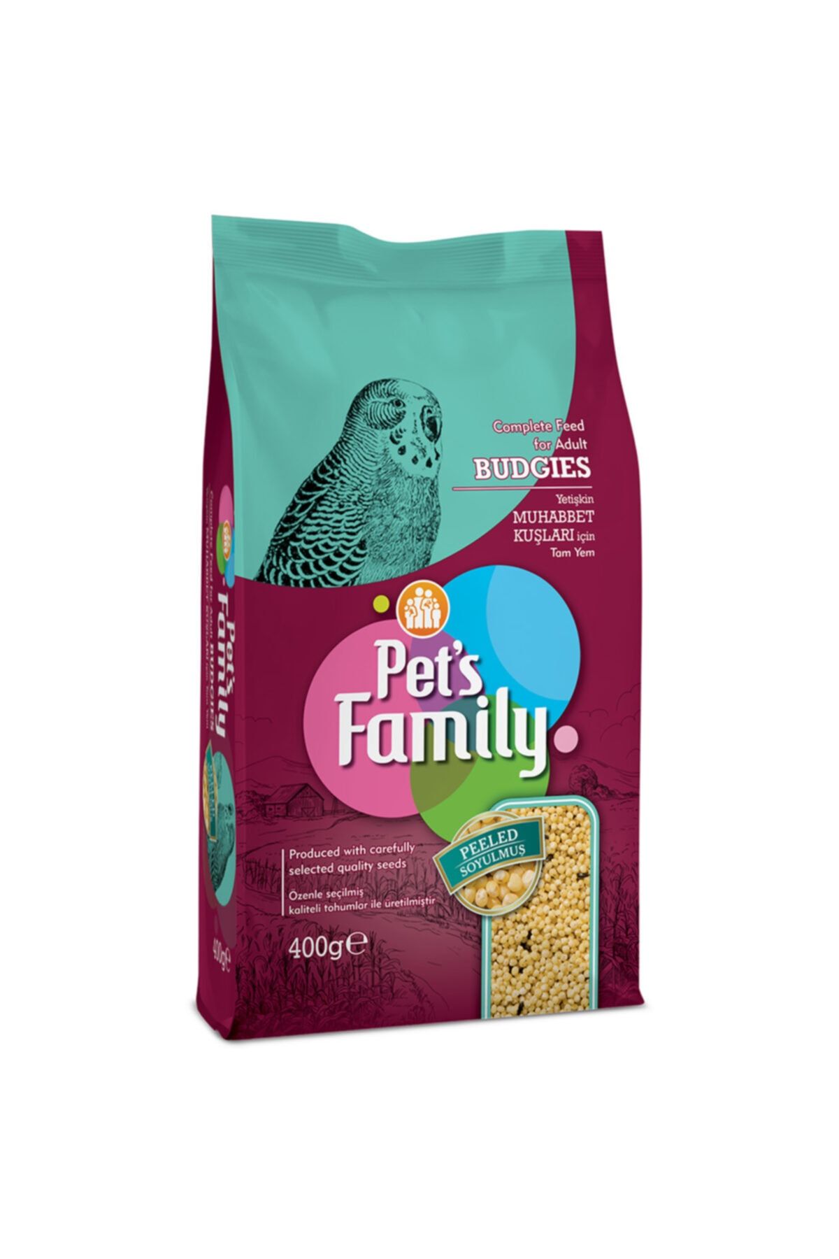 Pets Family Pets Famıly Muhabbet Yemi Soyulmuş 400g