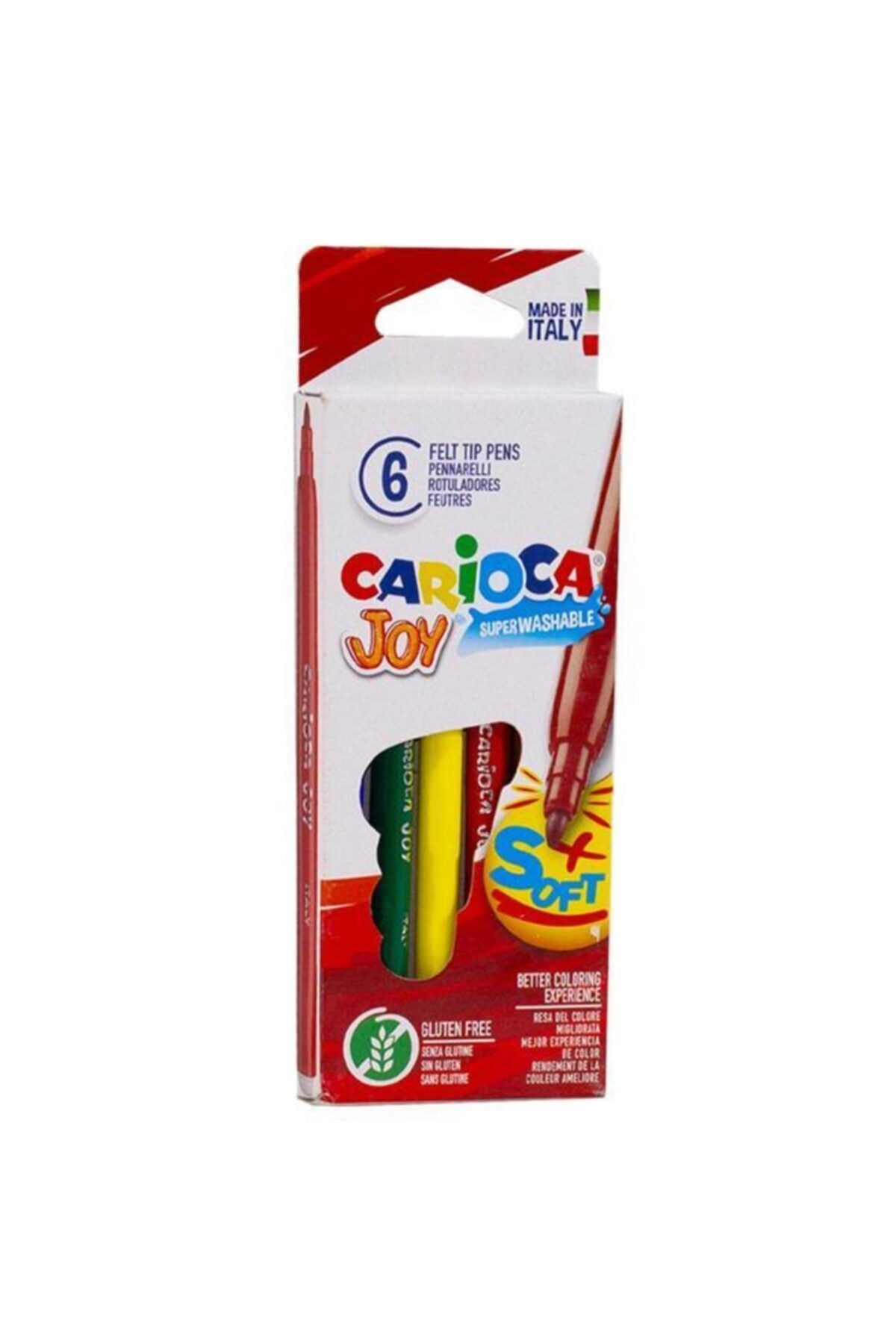 CARIOCA Joy Süper Yıkanabilir Keçeli Boya Kalemi 6lı