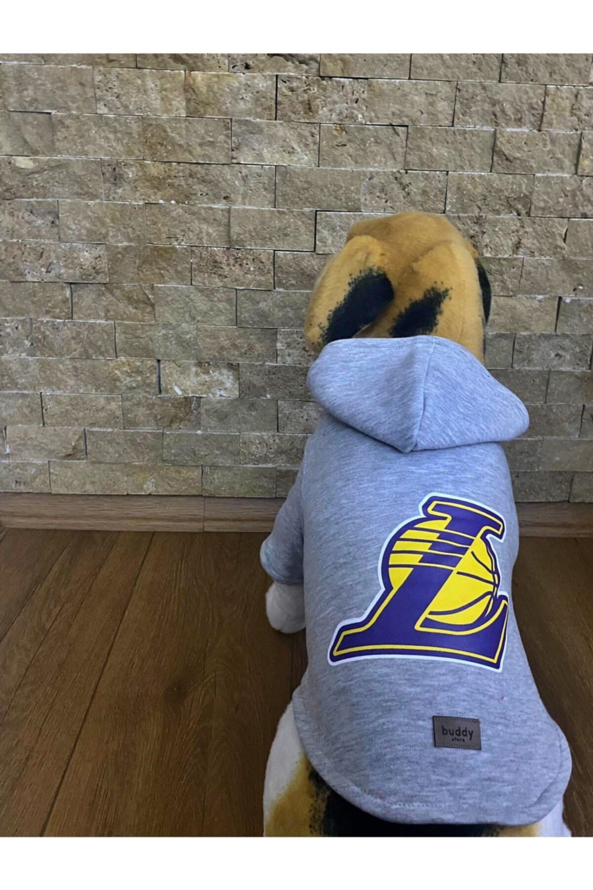 Buddy Store Kedi Köpek Kıyafeti & Elbisesi Kapüşonlu Model Llakers (şardonlu Kumaş)
