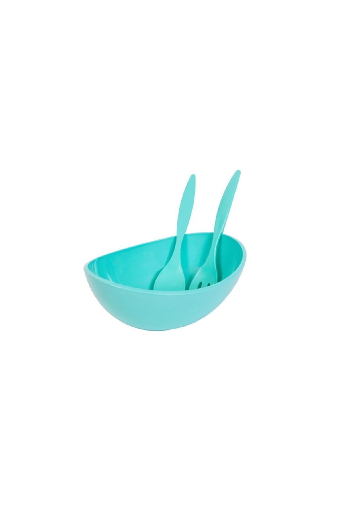 Laviyosa Turkuaz Renk Kaşıklı Salata Kasesi