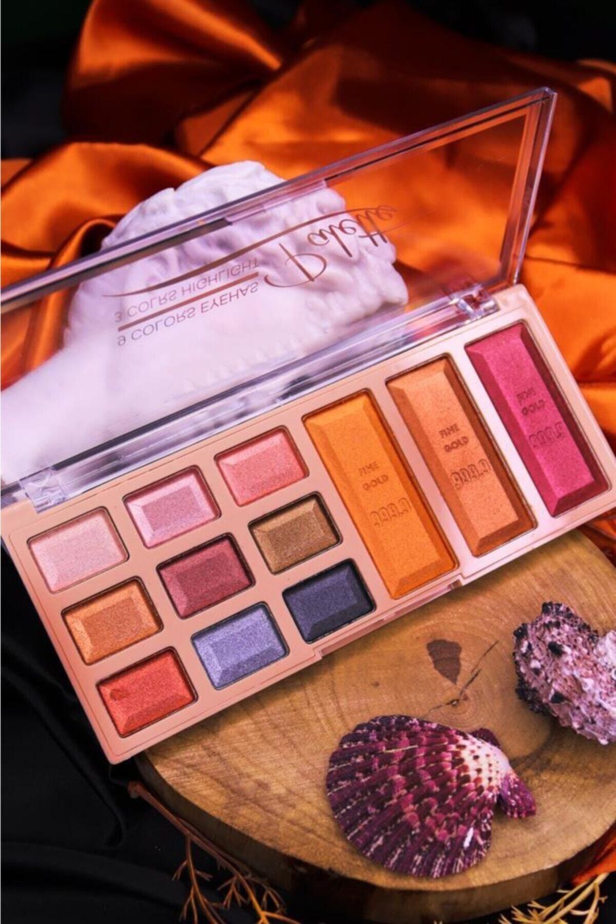 IMAN OF NOBLE Sedefli Far &highlighter 12'li Far Paleti 02