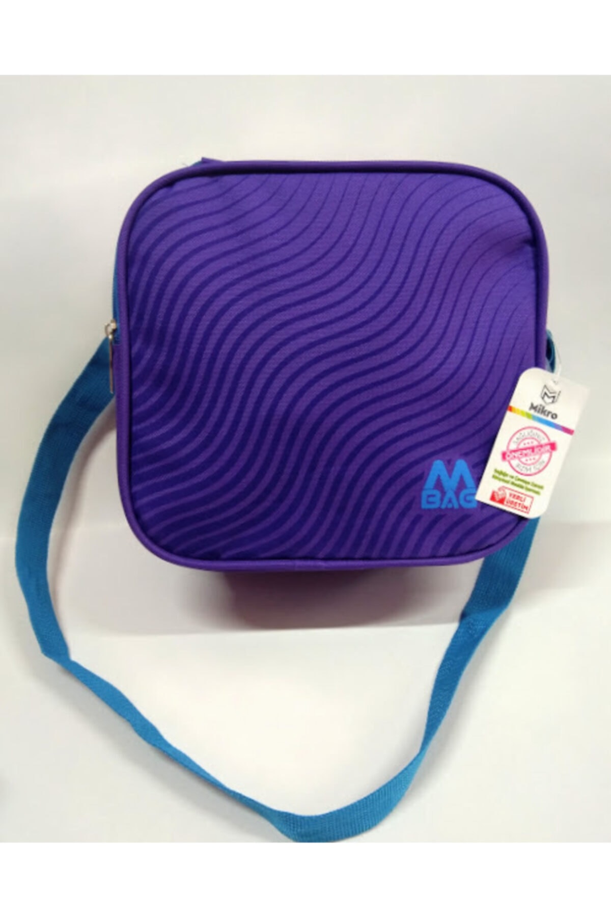Mikro Termoslu Beslenme Çantası / Mor Mavi / Marka