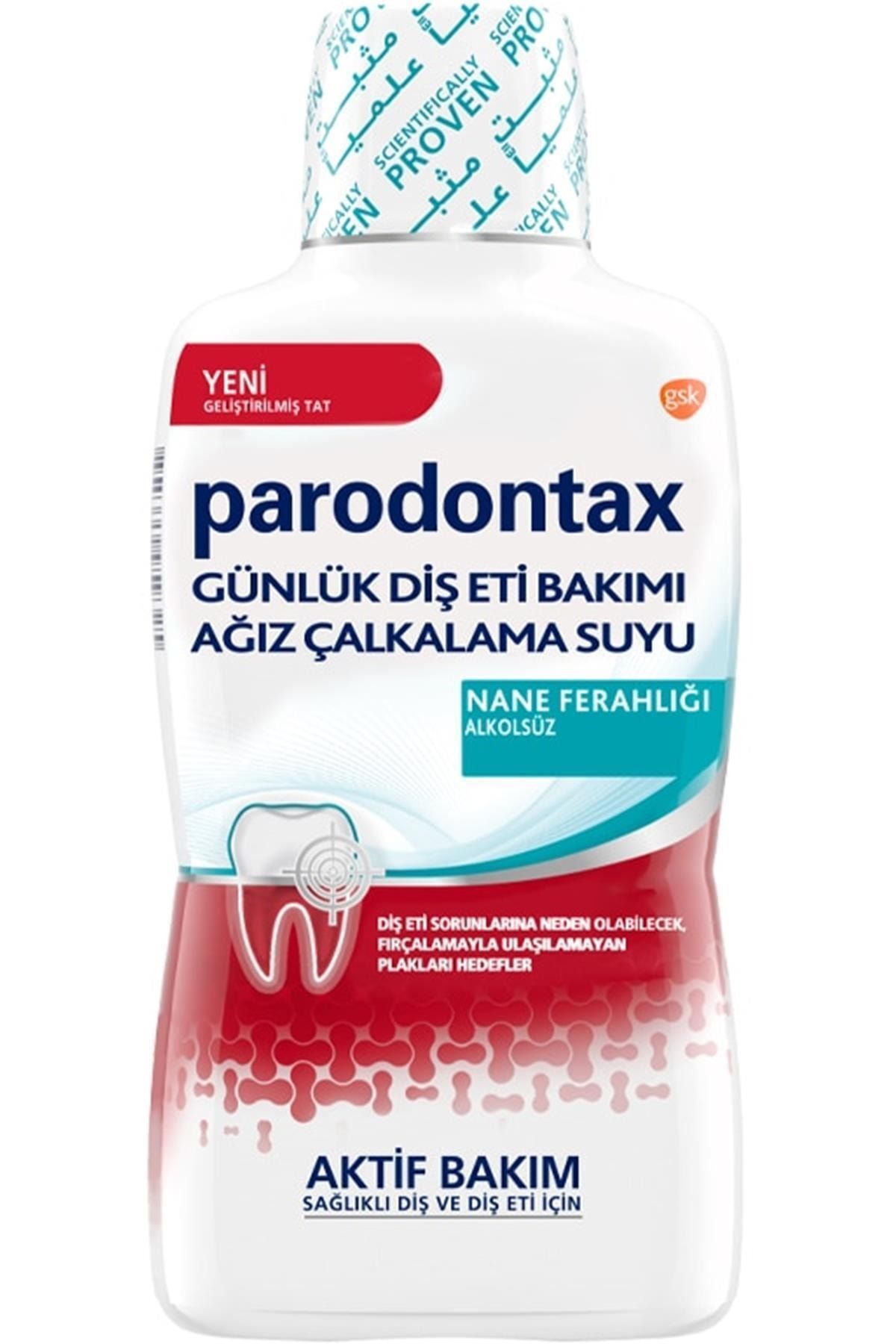 Paradontax Marka: Parodontax Nane Ferahlığı Günlük Ağız Bakım Suyu 500 Ml Kategori: Ağız Çalkalama Suyu