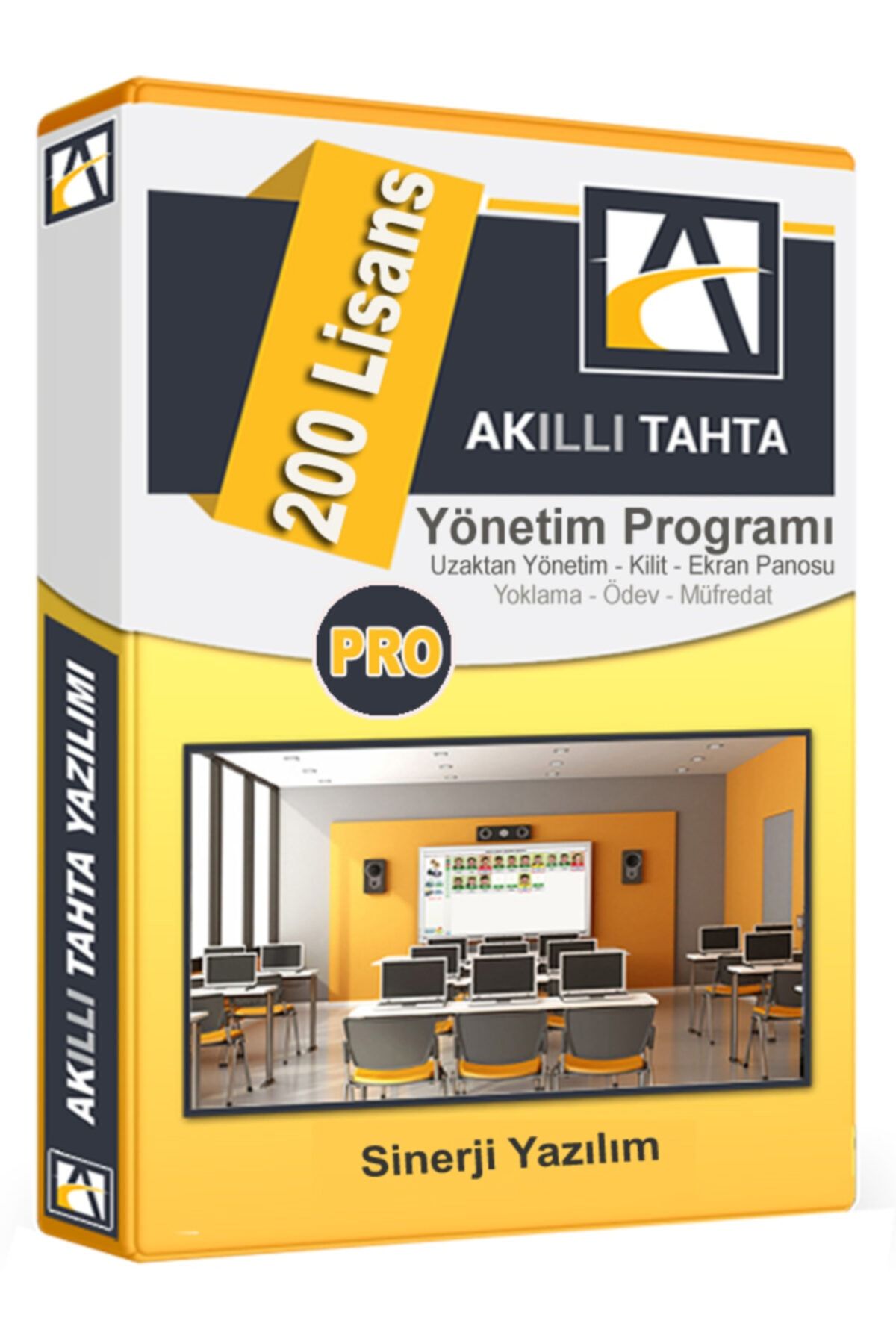 Sinerji Yazılım Eğitim Kurumları Için Akıllı Tahta Yönetim Programı 200 Kullanıcı Lisansı