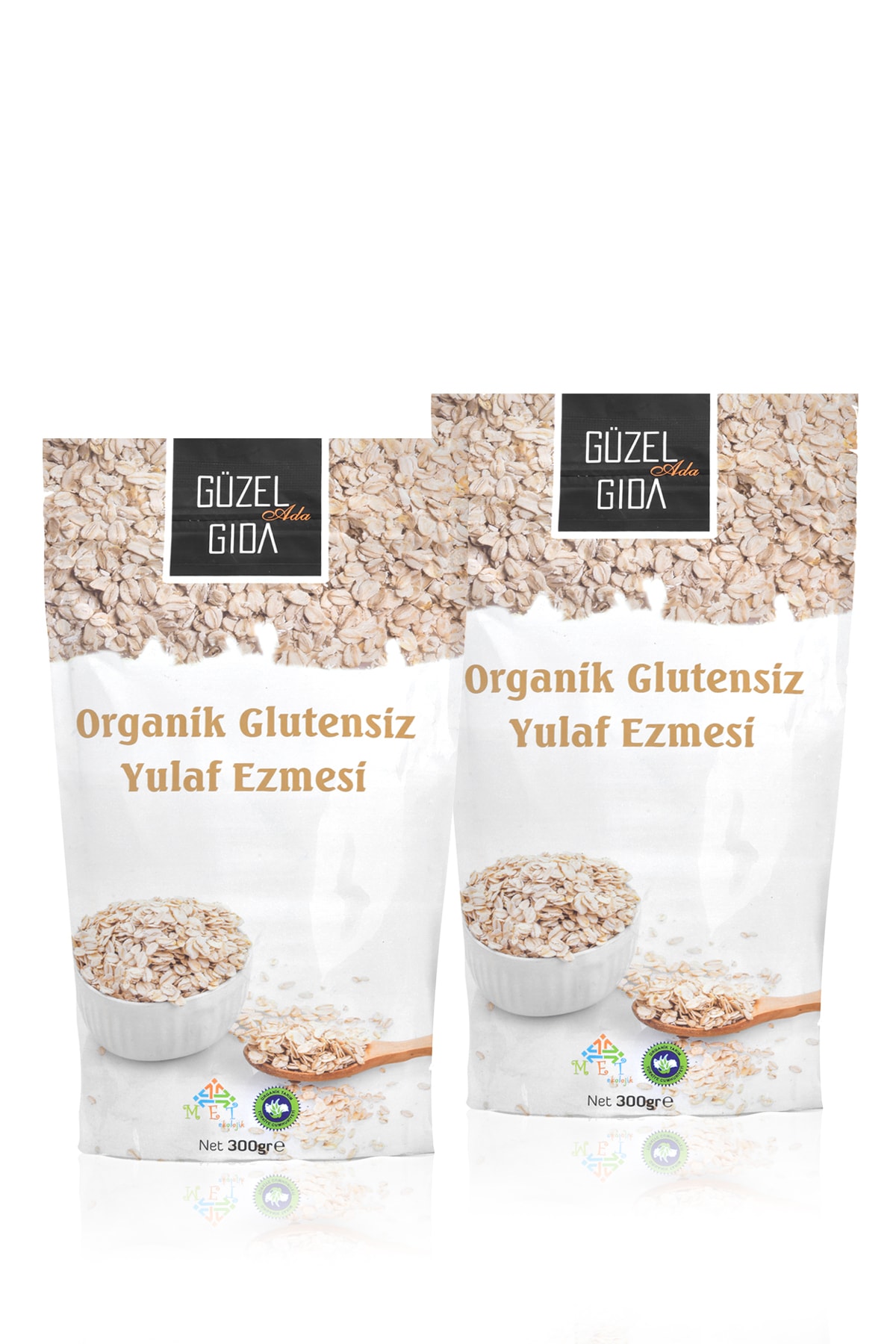 Güzel Ada Gıda Organik Glutensiz Yulaf Ezmesi 300 gr x 2