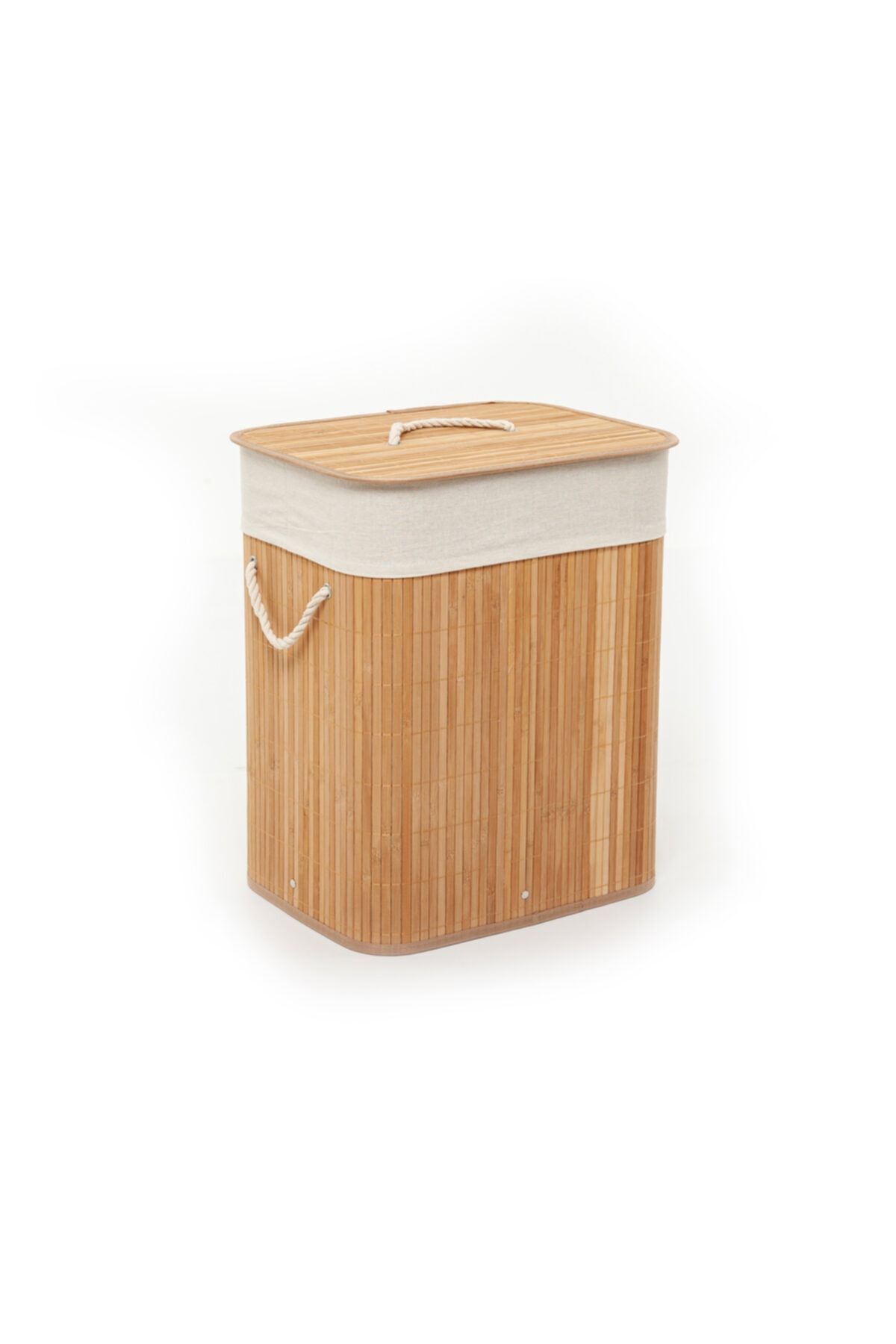 DECOSTYLE Deco Style Bambu Çamaşır Sepeti - 60 Litre