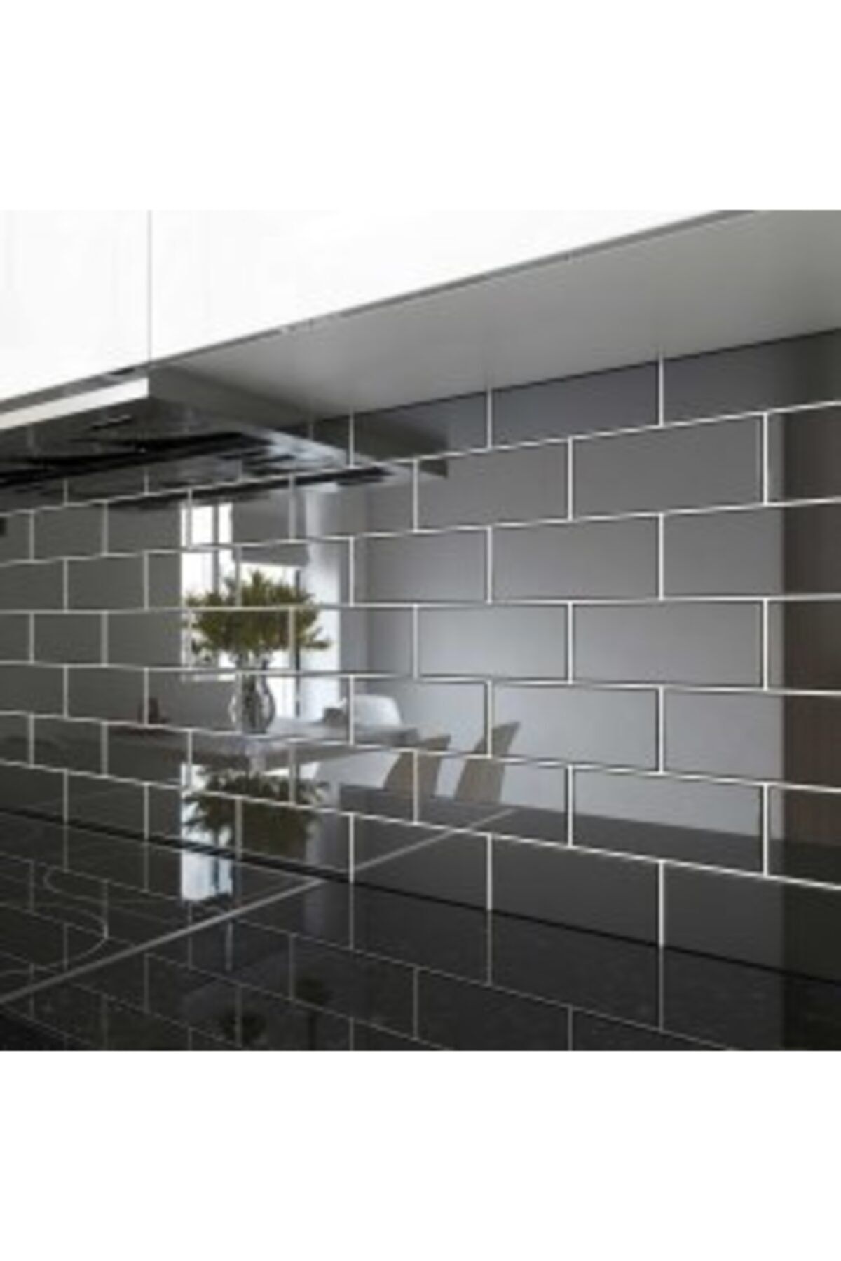 Bien 10x20 Flat Parlak Siyah Duvar Seramiği