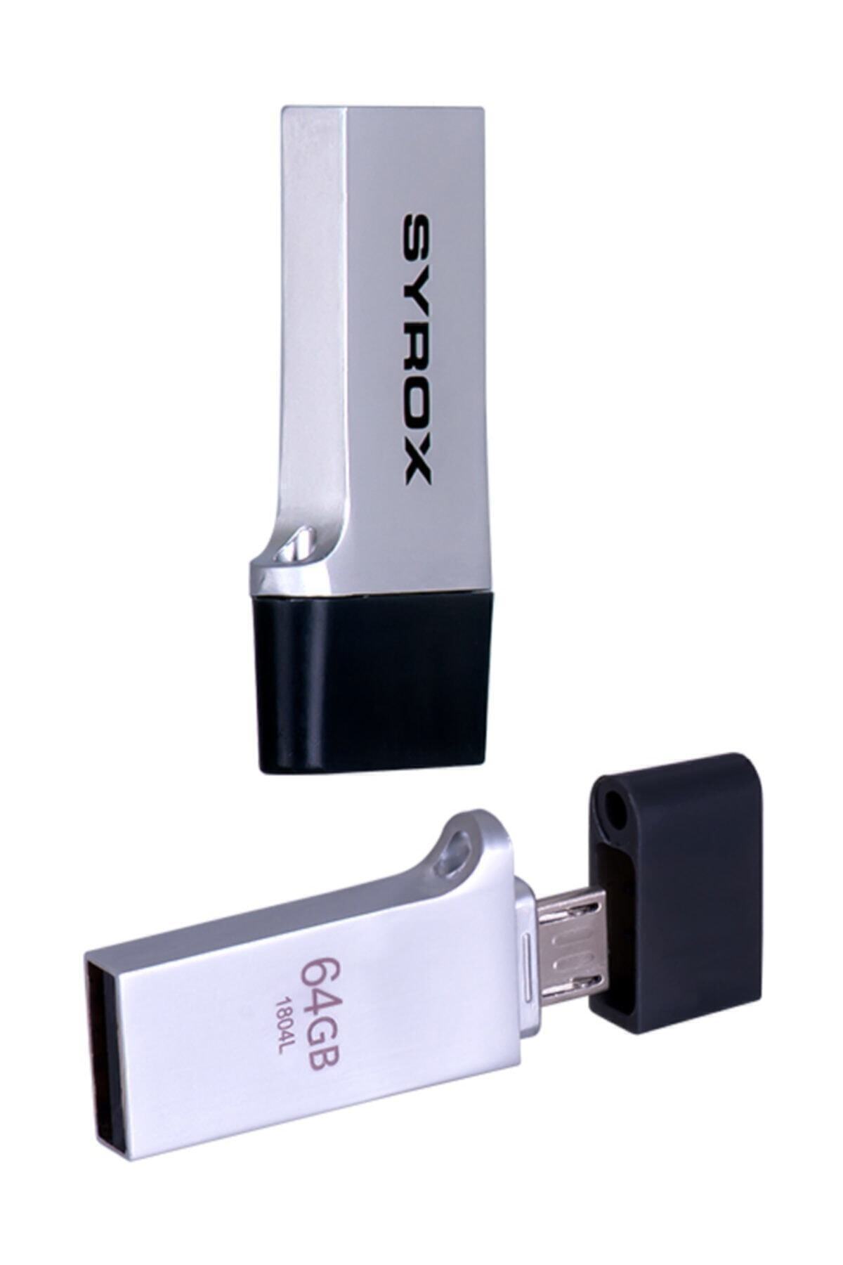 Syrox 64gb Micro Usb Girişli Otg Flash Bellek(android)
