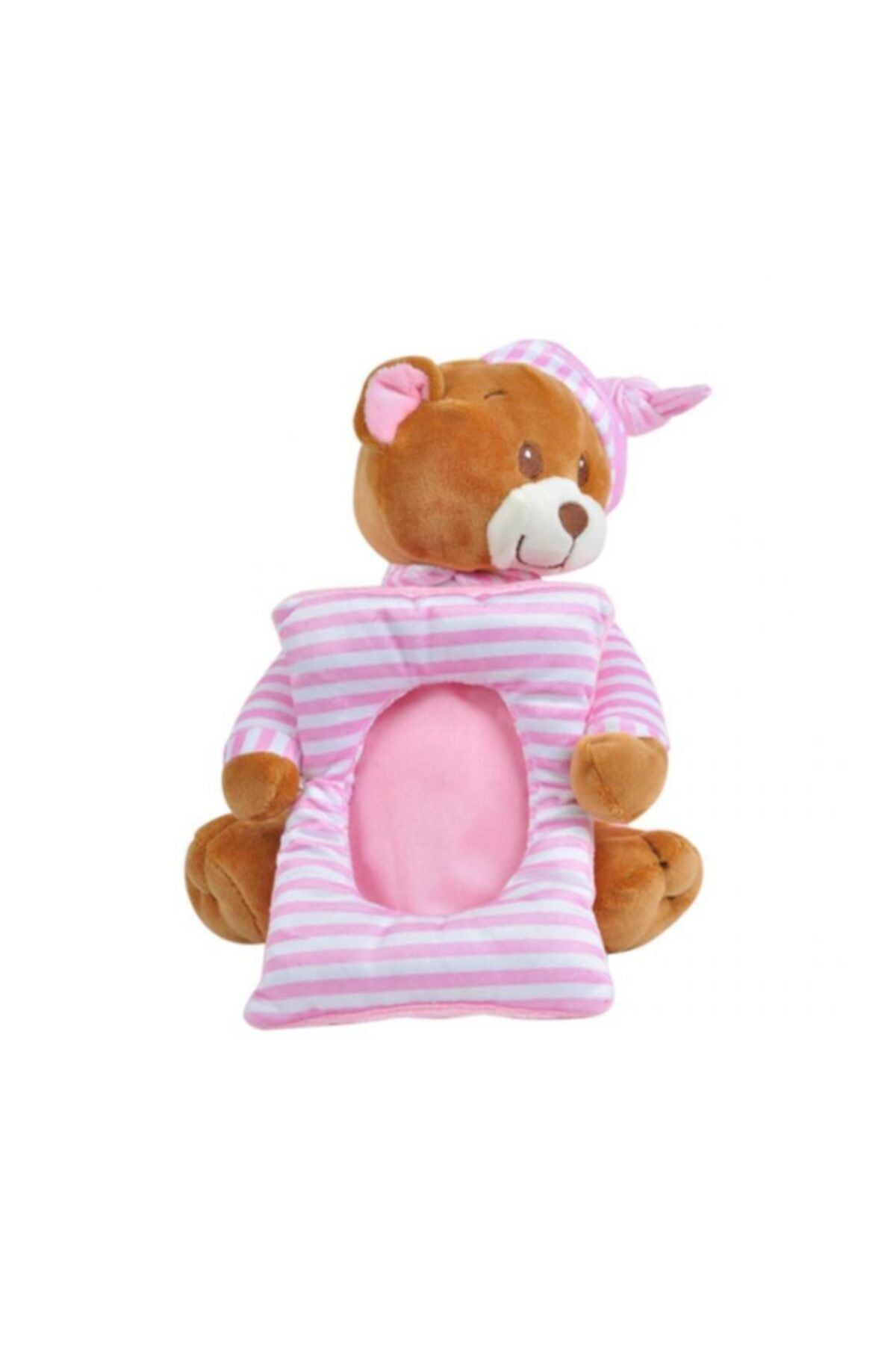 Berrinstore Çerçeveli Ayı 25 Cm Pembe Pelüş Ayı Çocuk Oyuncak