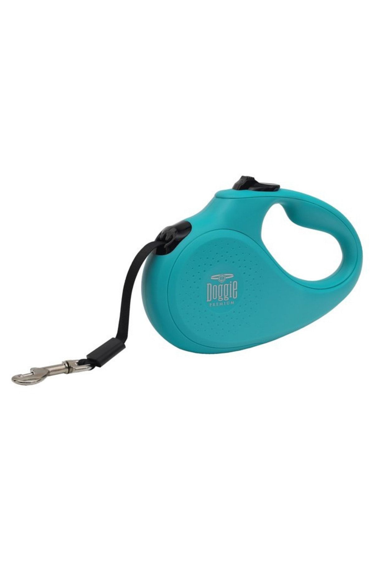 Doggie Makaralı Şerit Uzayan Köpek Gezdirme Tasması Mavi M 25 Kg / 5 Mt