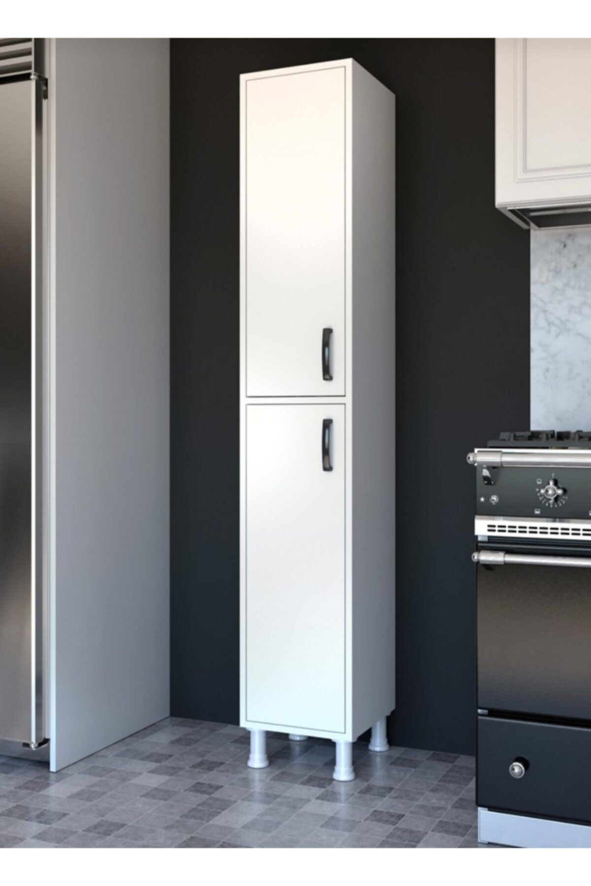 Çanak Mobilya 2 Kapaklı 6 Raflı Çok Amaçlı Mutfak Banyo Balkon Için Üretilmiştir