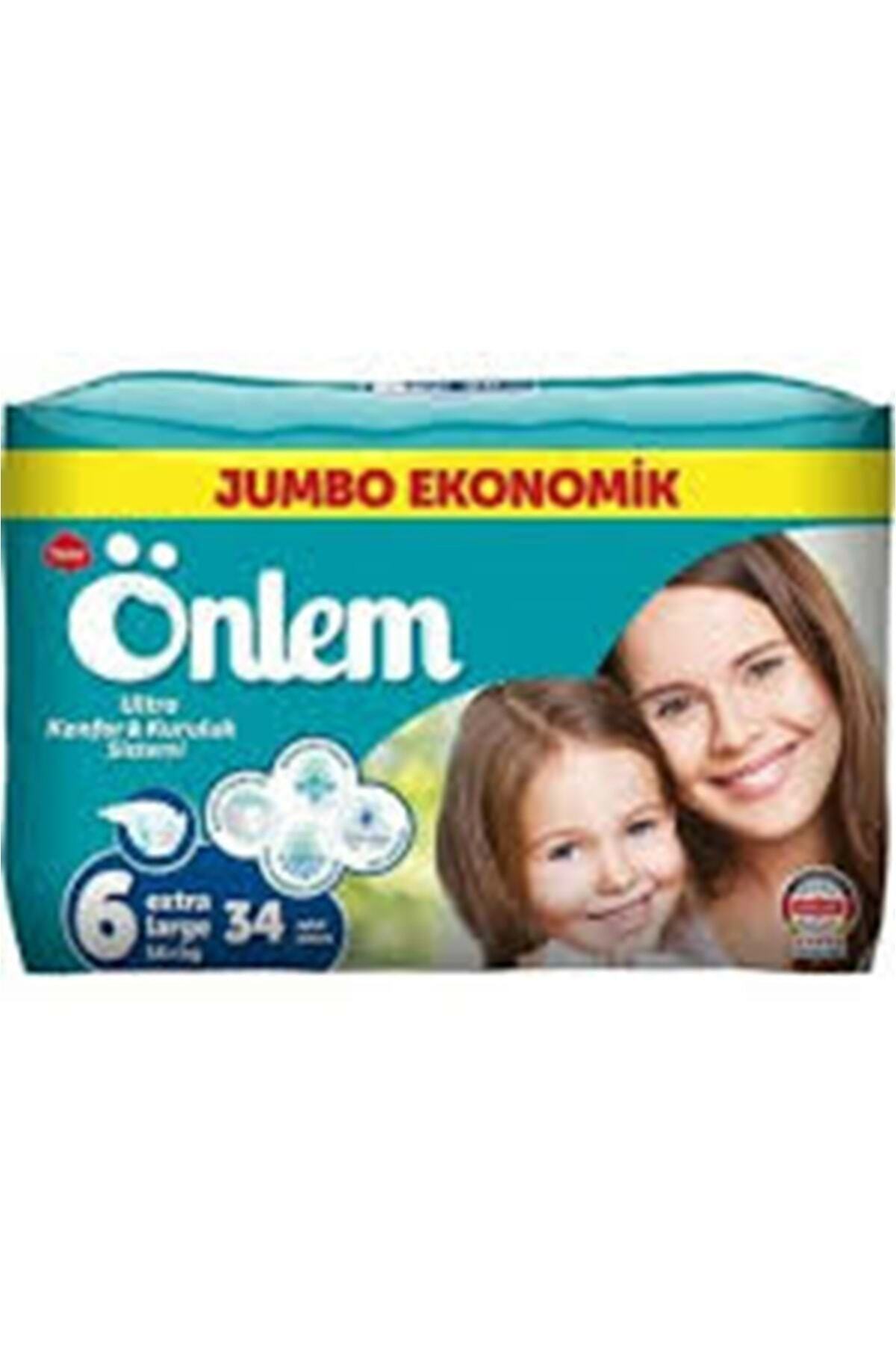ÖNLEM Çocuk Bezi Bağlamalı No:6 34 Adet