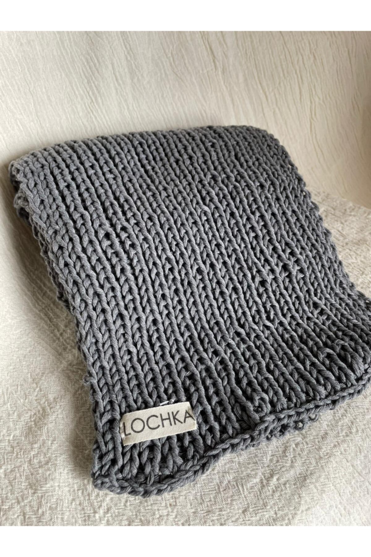 LOCHKA Atkı Koyu Gri
