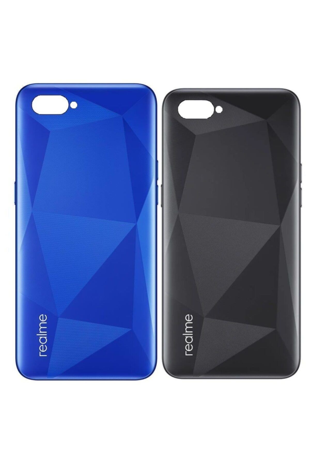 Qudex Oppo Realme C2 Uyumlu Arka Kapak Pil Batarya Kapağı Orjinal Mavi