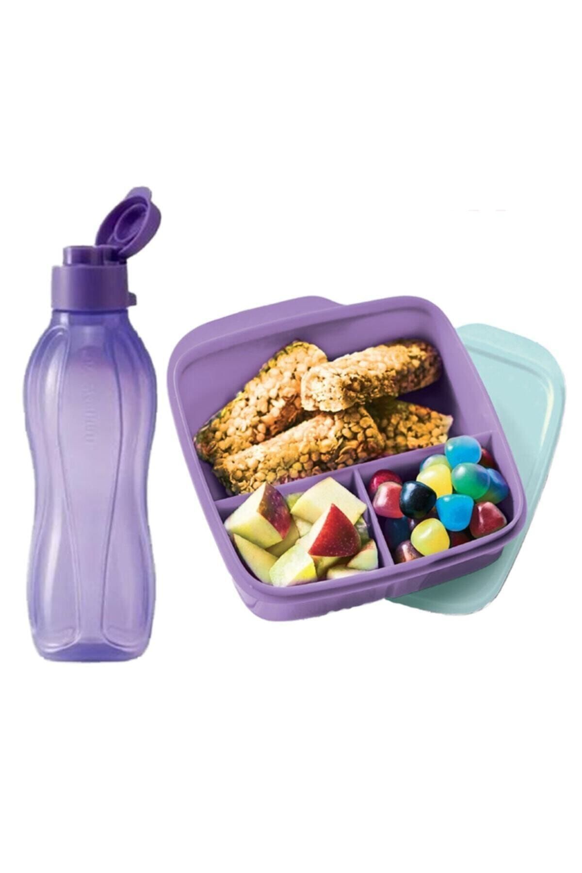 Tupperware Bölmeli Beslenme Kutusu 550 Ml Ve Suluk 750 Ml Set